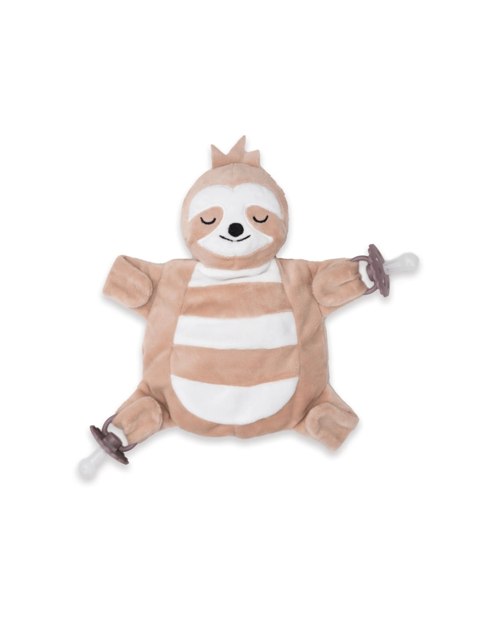 1 Sleepytot Award Winning Comforter Dummy Holder Soother For Babies Sloth - Beige, 1 of 2