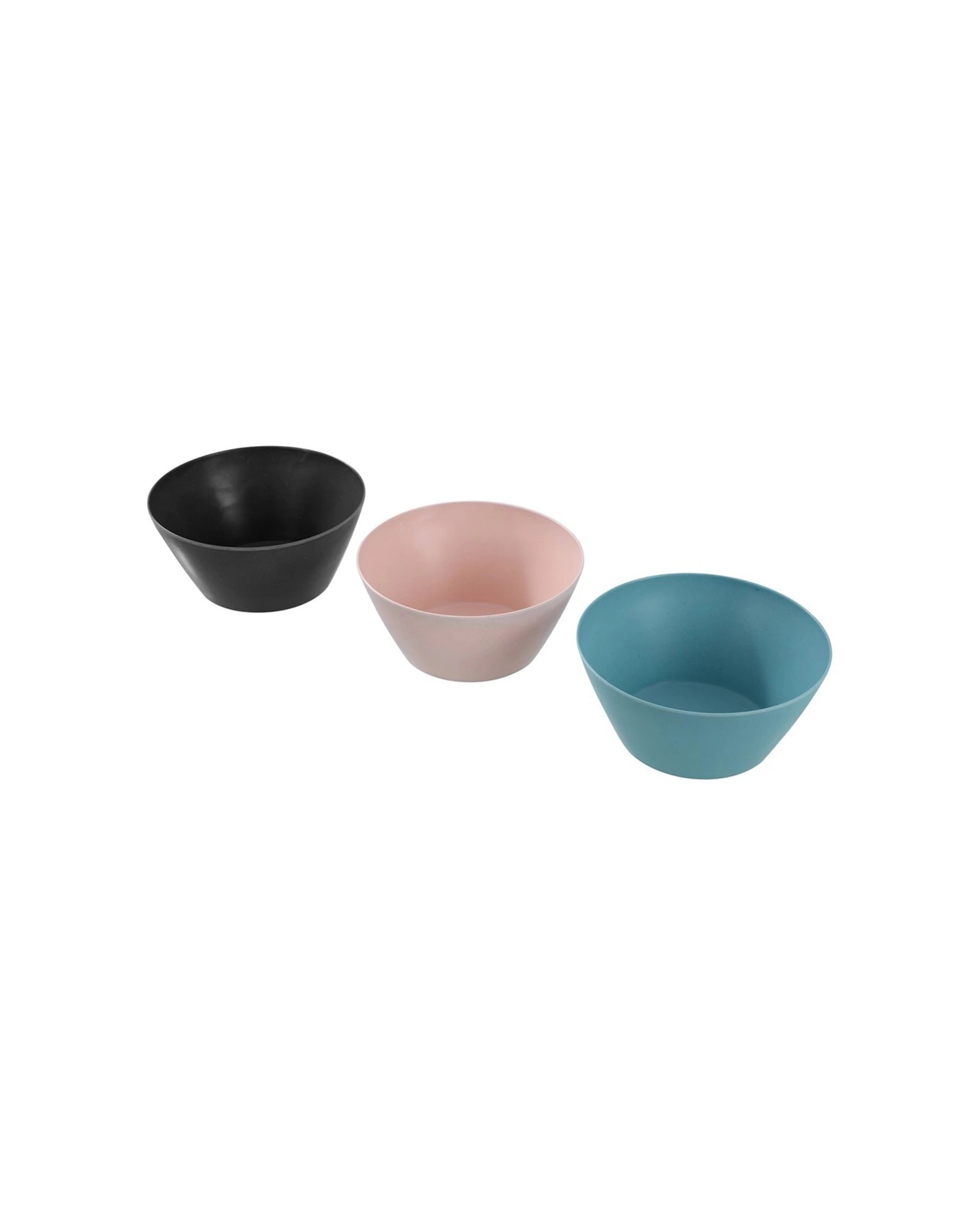 3 Lemon & Lime Melamine 25cm Salad/noodle Food Bowl Eco Bamboo Fibre - Assorted, 3 of 8