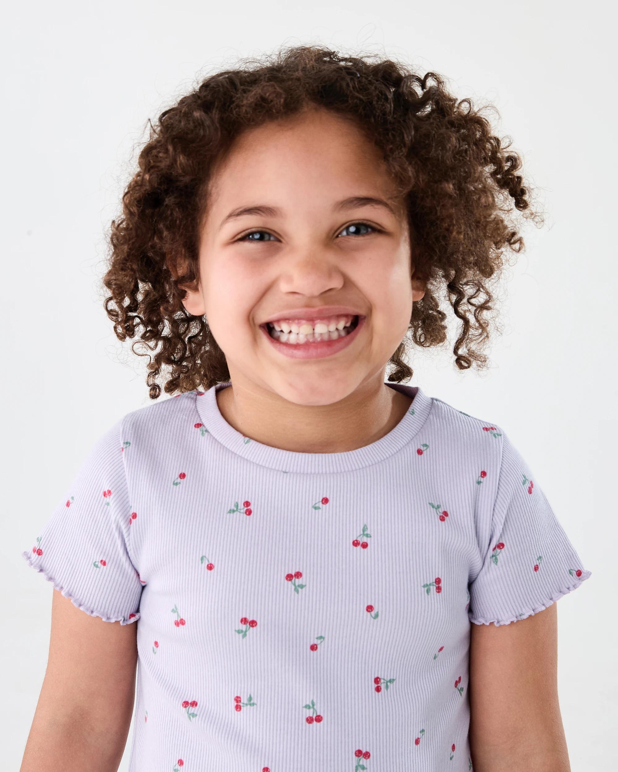 3 Short Sleeve Rib T-shirt Pur Cherry, 3 of 10