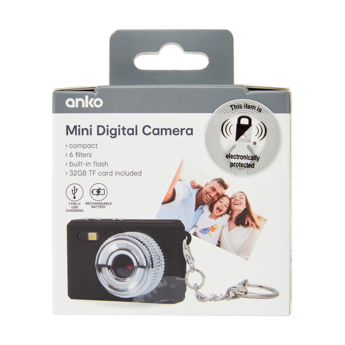 6 Mini Digital Camera - Black, 6 of 6