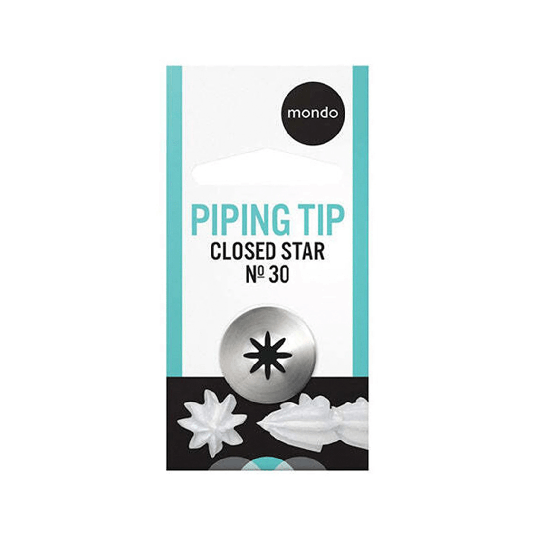 2 Mondo Closed Star Piping Tip Stainless Steel Cake Decorating Nozzle For Cakes
 - Silver, 2 of 3