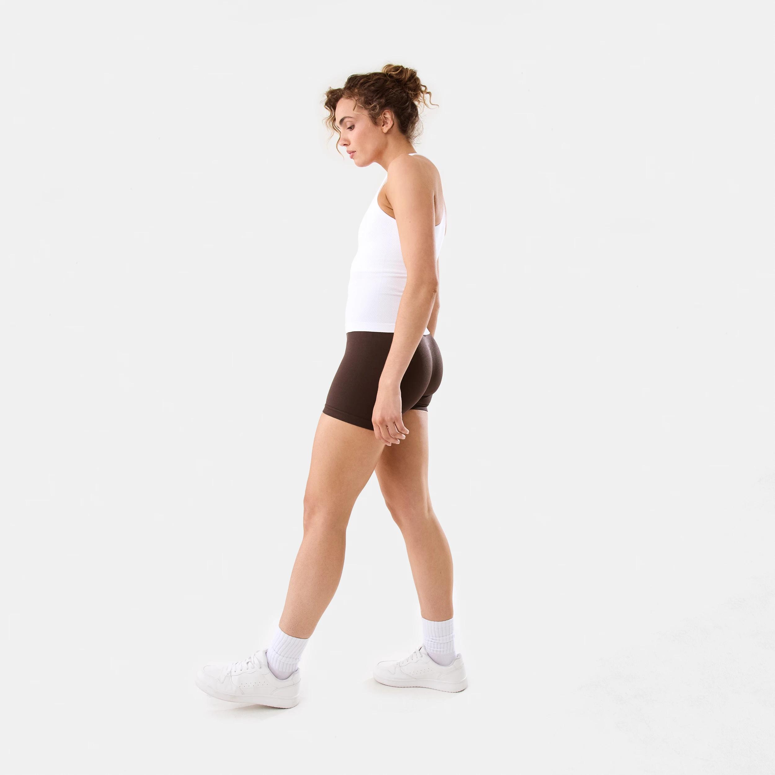3 Active Womens Tape Bike Shorts TUSCAN BROWN, 3 of 5