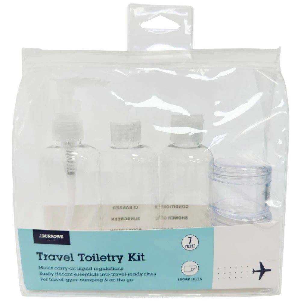 1 J.Burrows 7 Piece Toiletry Travel Kit, 1 of 4