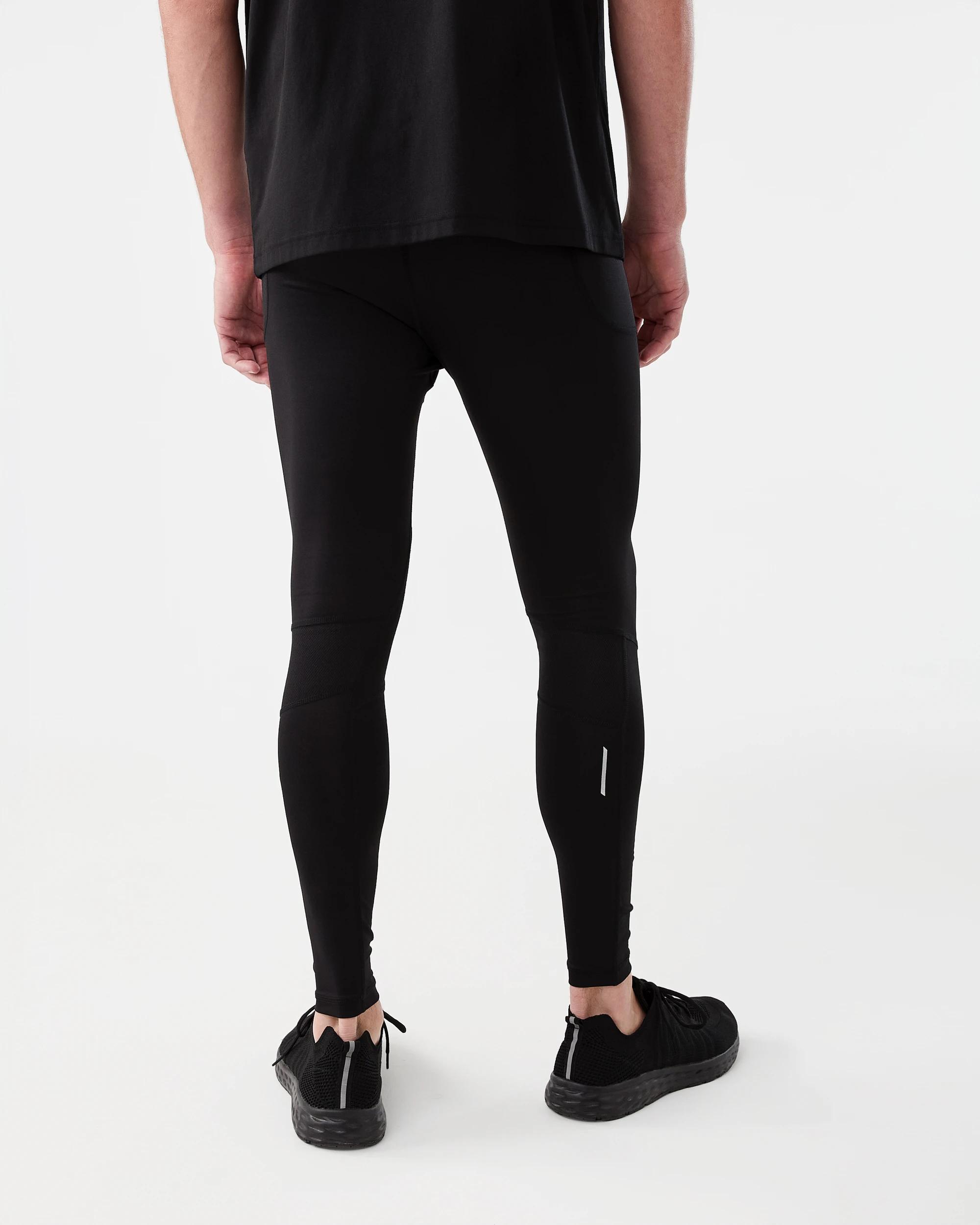 3 Active Mens Training Tights Black, 3 of 6