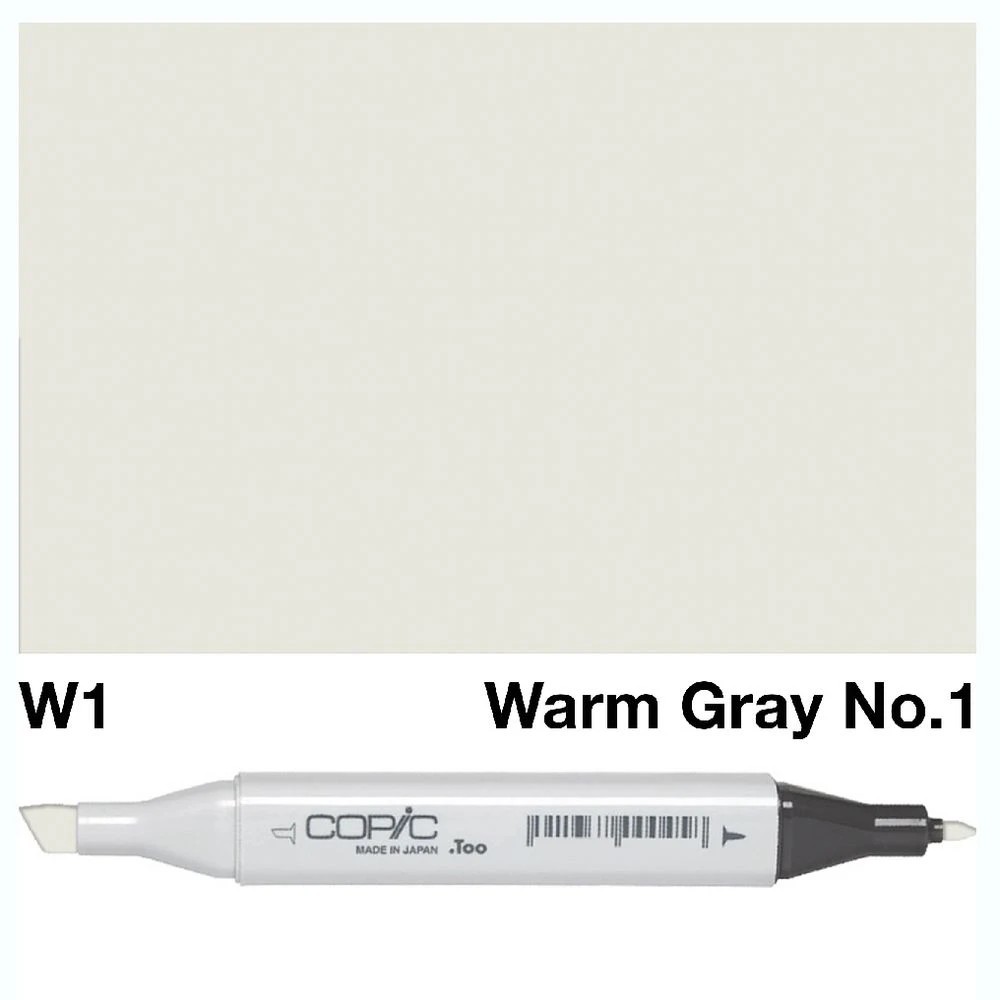 3 Copic Classic Original Dual Nib Marker W1 Warm Gray No.1, 3 of 3