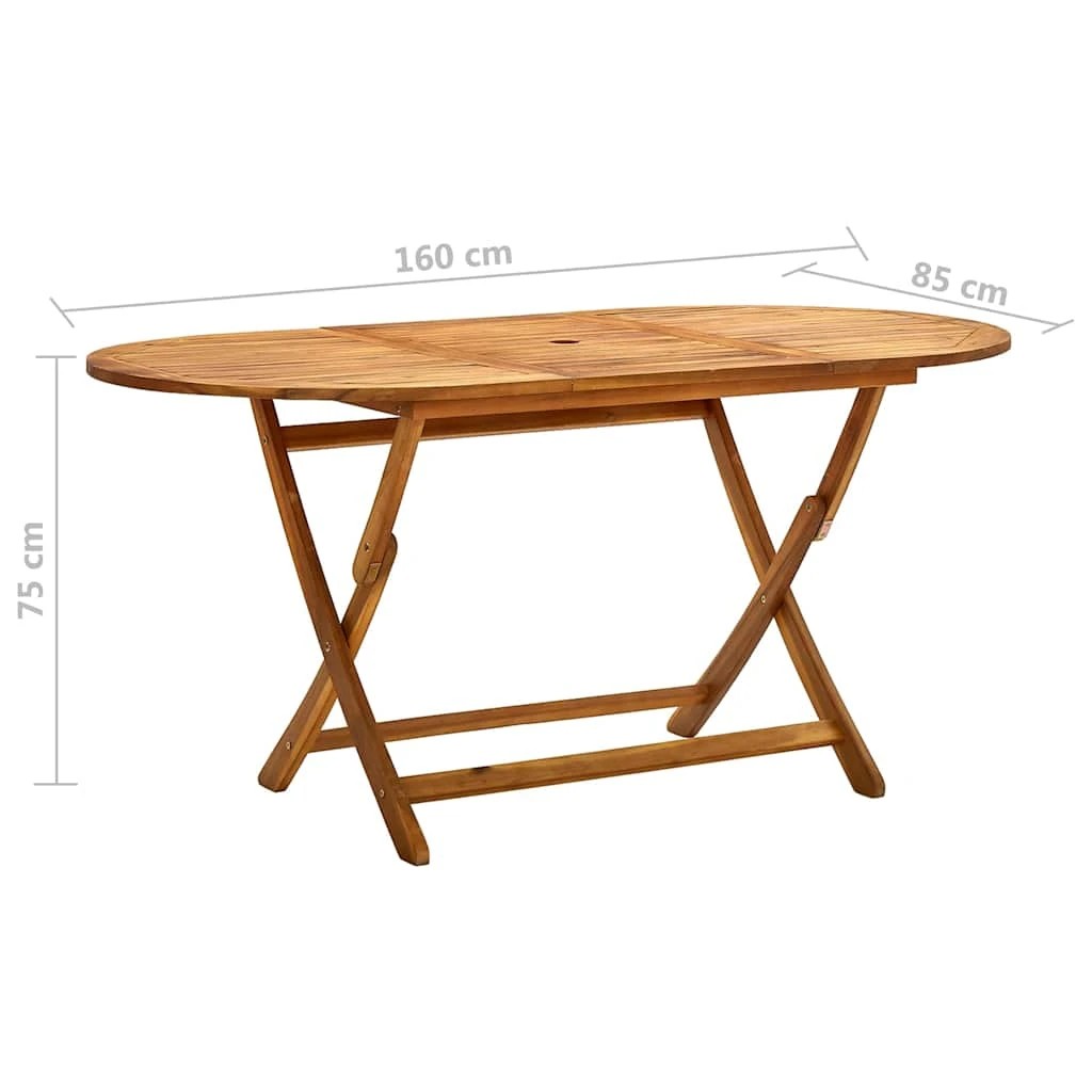 6 Vidaxl Garden Table Wooden Table - Brown, 6 of 6