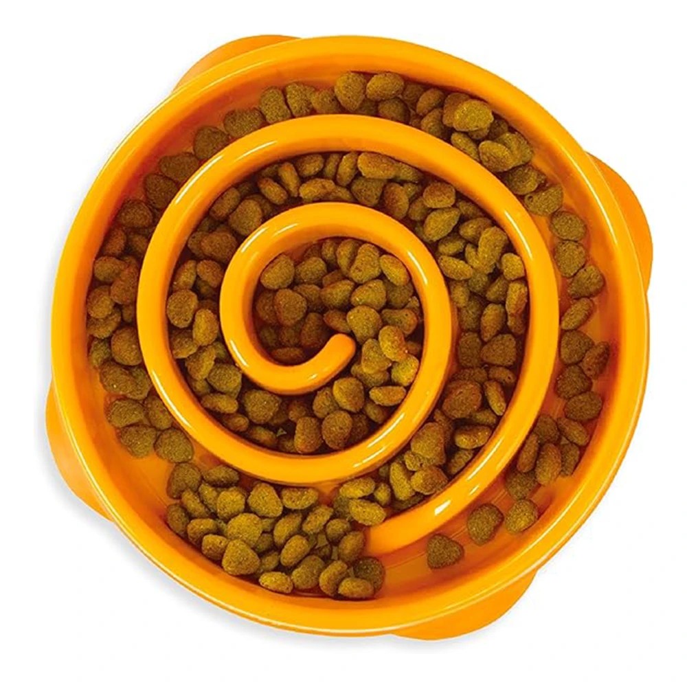 1 Outward Hound Fun Feeder Slo Bowl For Dogs - Orange 1 X Small, 1 of 1