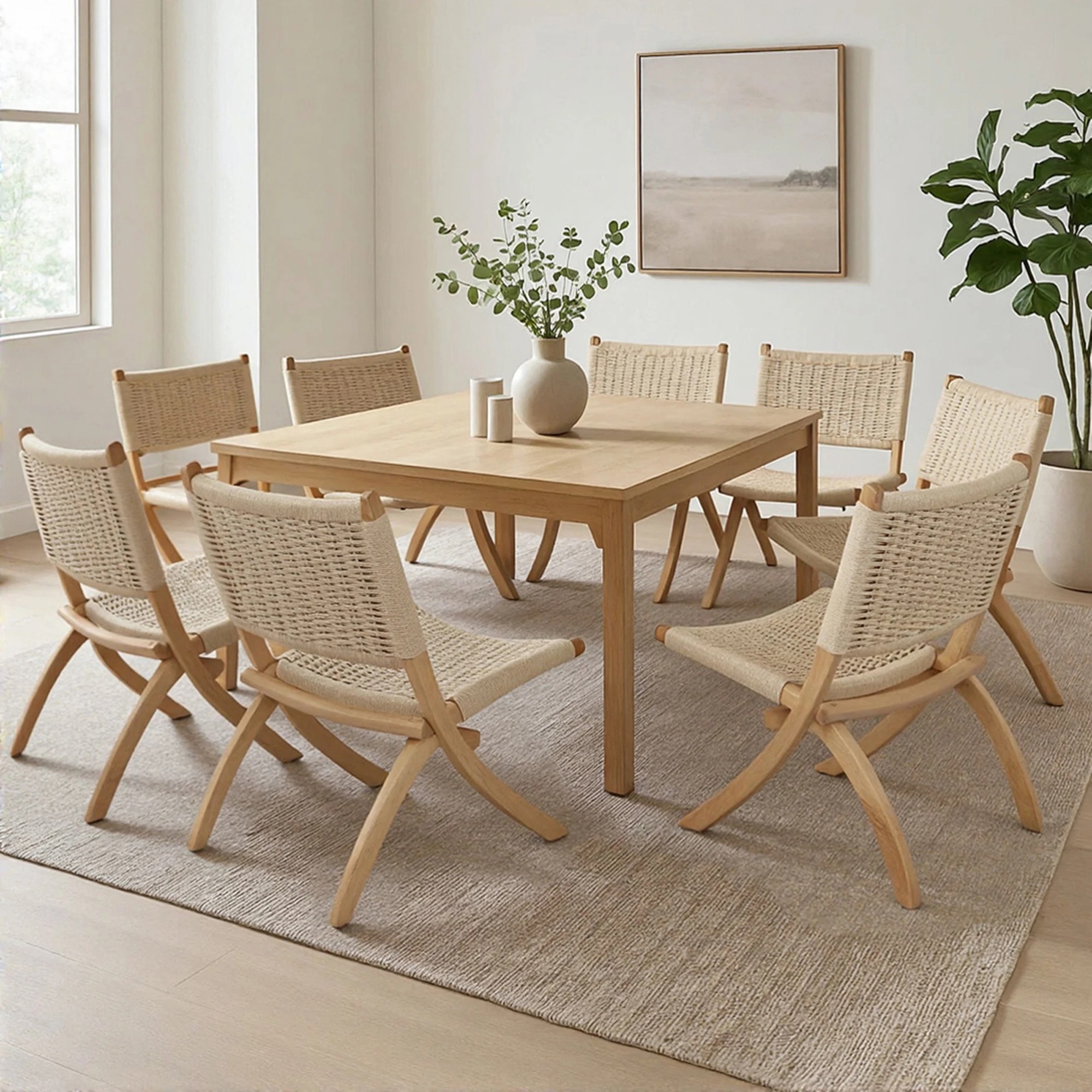 8 Levede 8x Rattan Accent Chair Foldable - Natural, 8 of 8