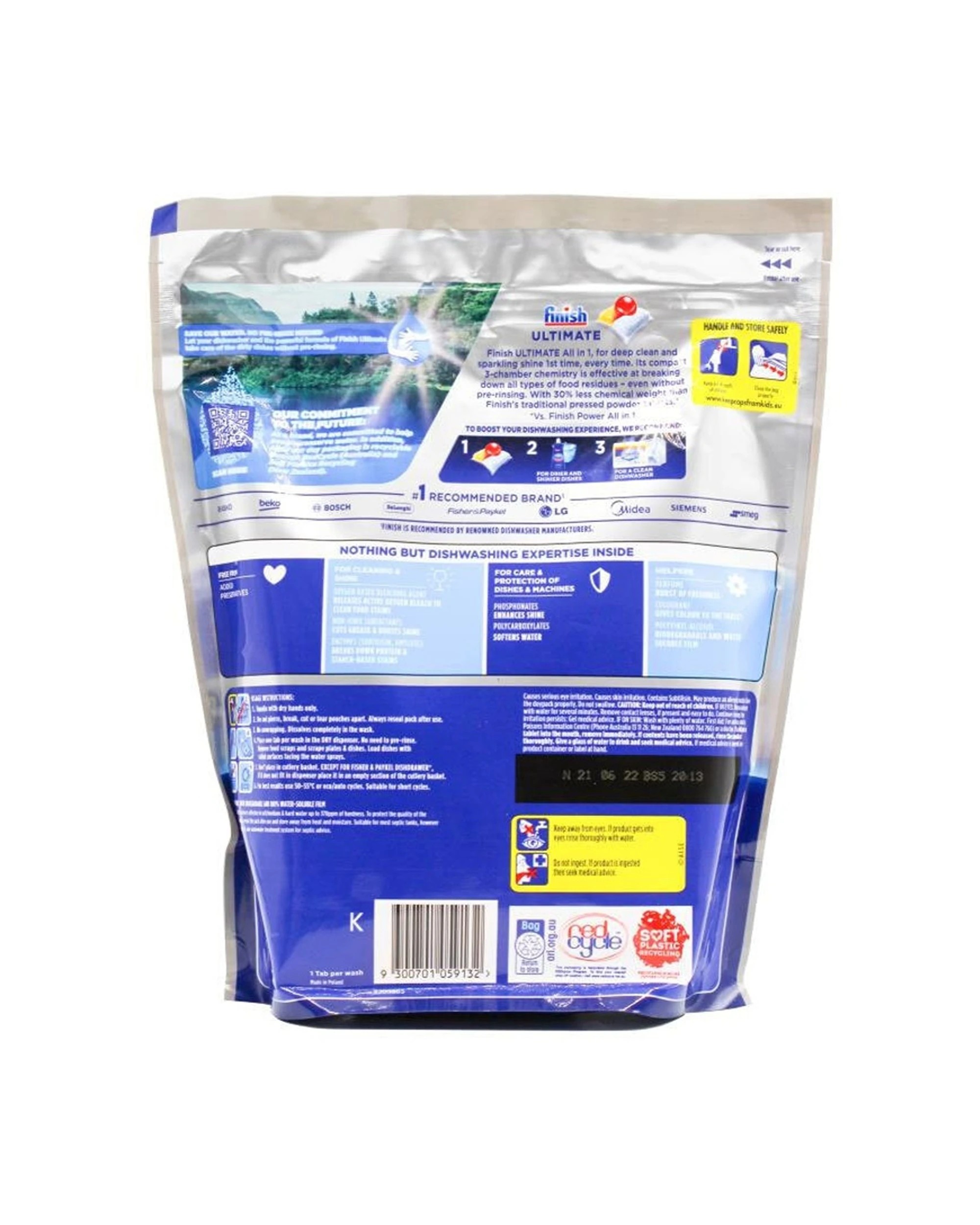 4 Finish 3 x 50pc All In 1 Dishwashing Tablets Lemon Sparkle Powerball Original, 4 of 4