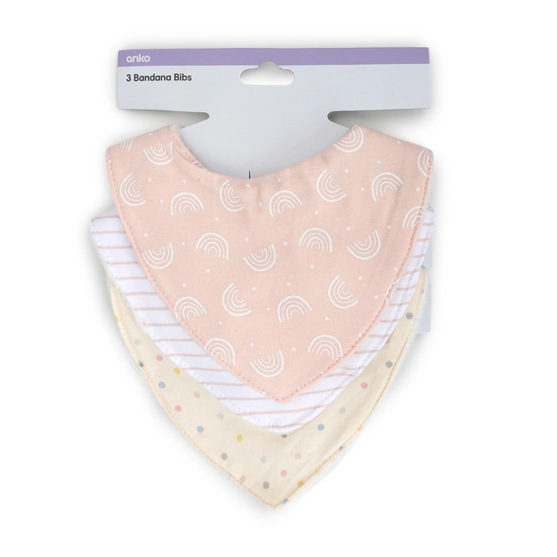 5 3 Pack Bandana Bibs - Rainbow, 5 of 5
