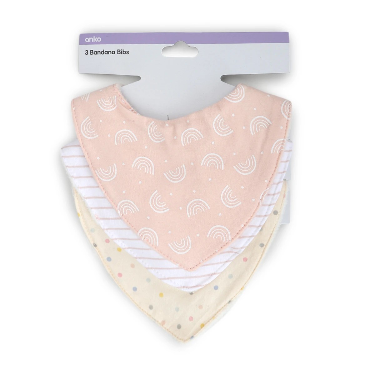 5 3 Pack Bandana Bibs - Rainbow, 5 of 5