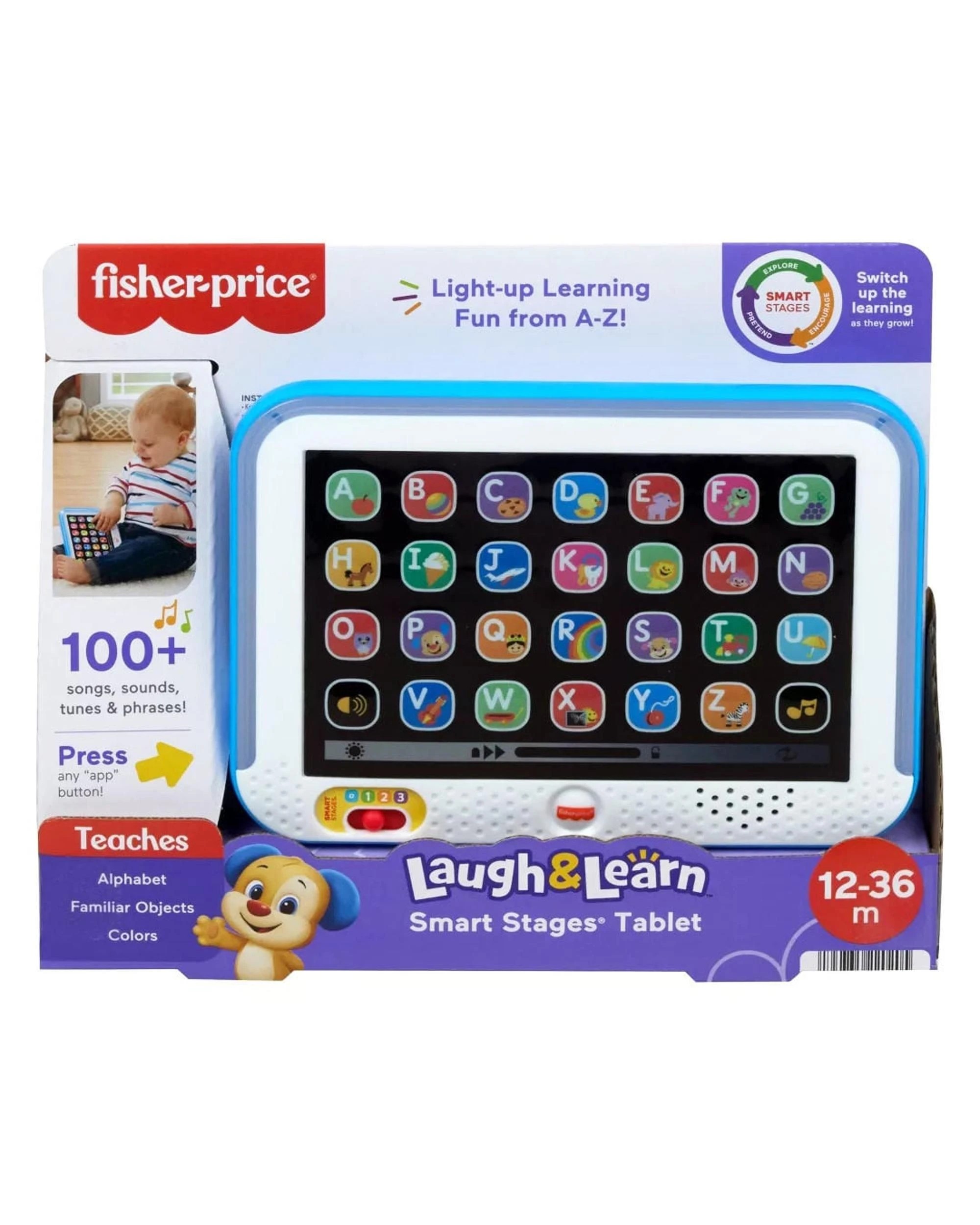 1 Fisher-Price Laugh and Learn Smart Stages Tablet - Blue, 1 of 4