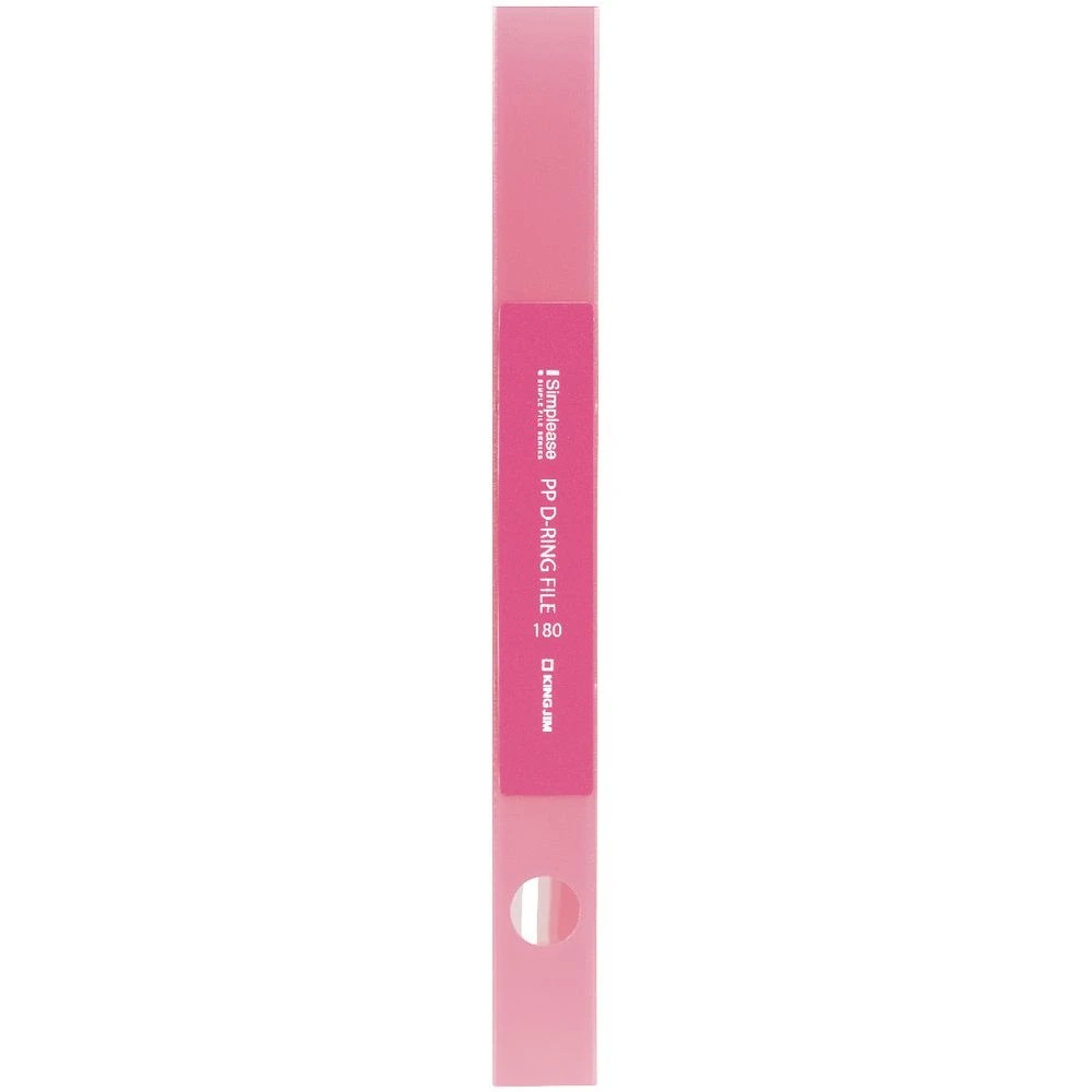 2 King Jim A4 2 D-Ring Simplease Binder 20mm Pink, 2 of 4