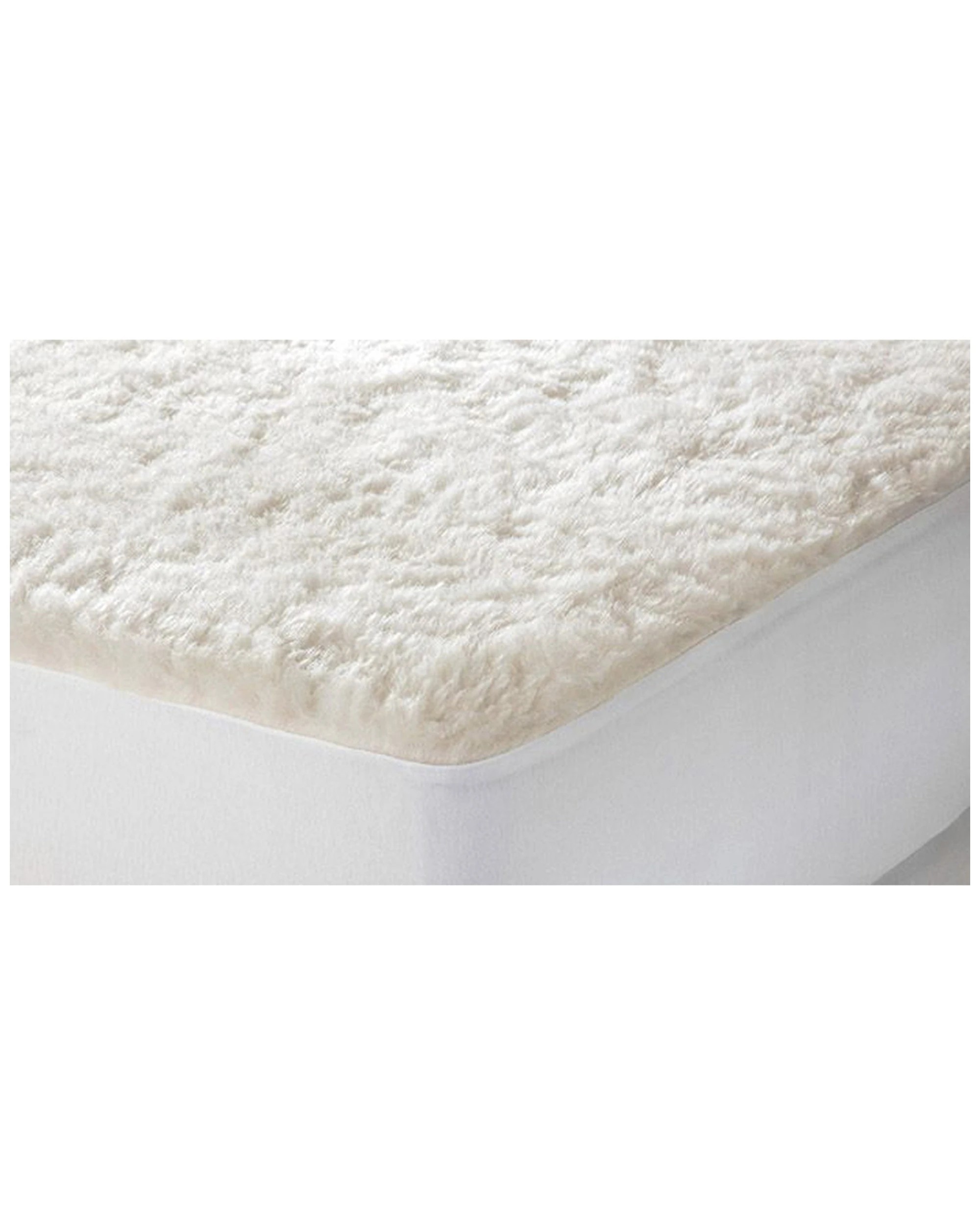 1 Jason Single Bed Washable Underlay Australian Wool Mattress Topper 300gsm - Single Bed - Natural, 1 of 3