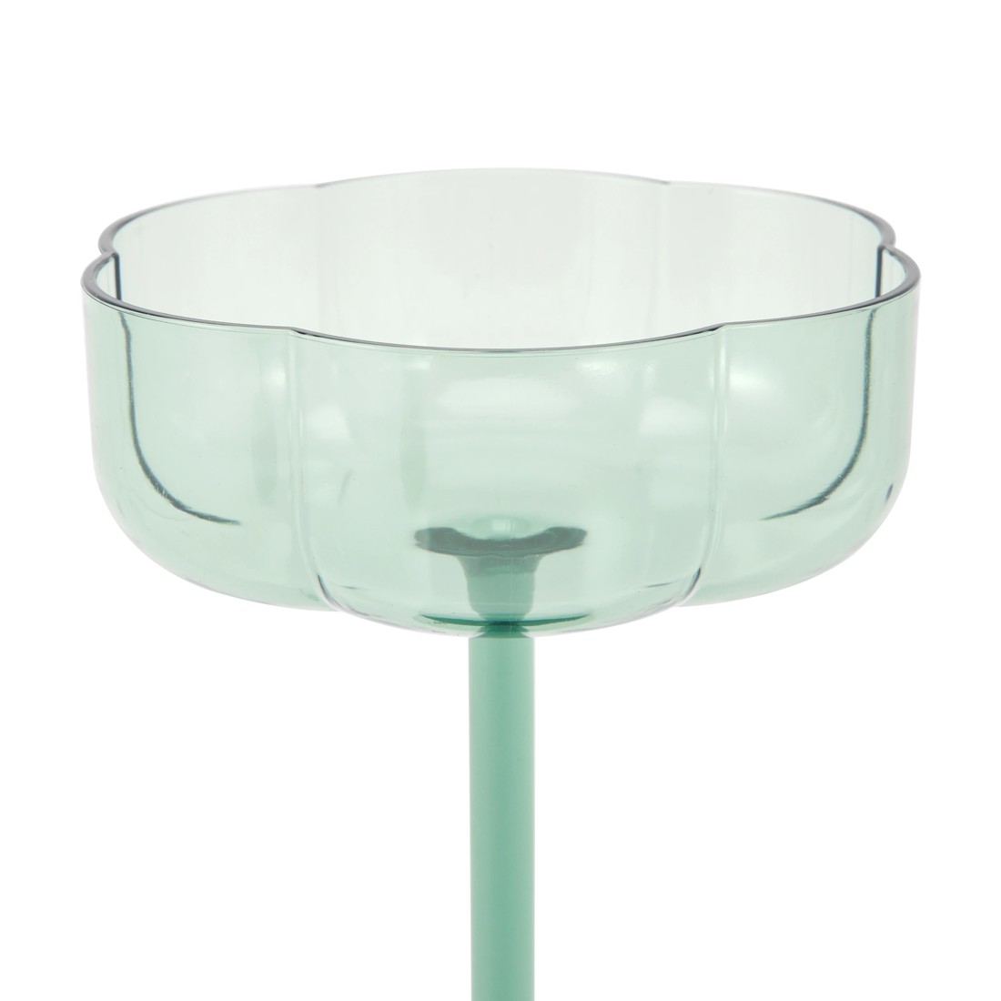 3 4 Green Acrylic Ripple Cocktail Glasses, 3 of 4