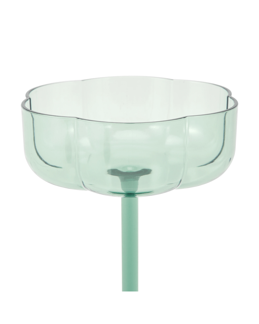 3 4 Green Acrylic Ripple Cocktail Glasses, 3 of 4