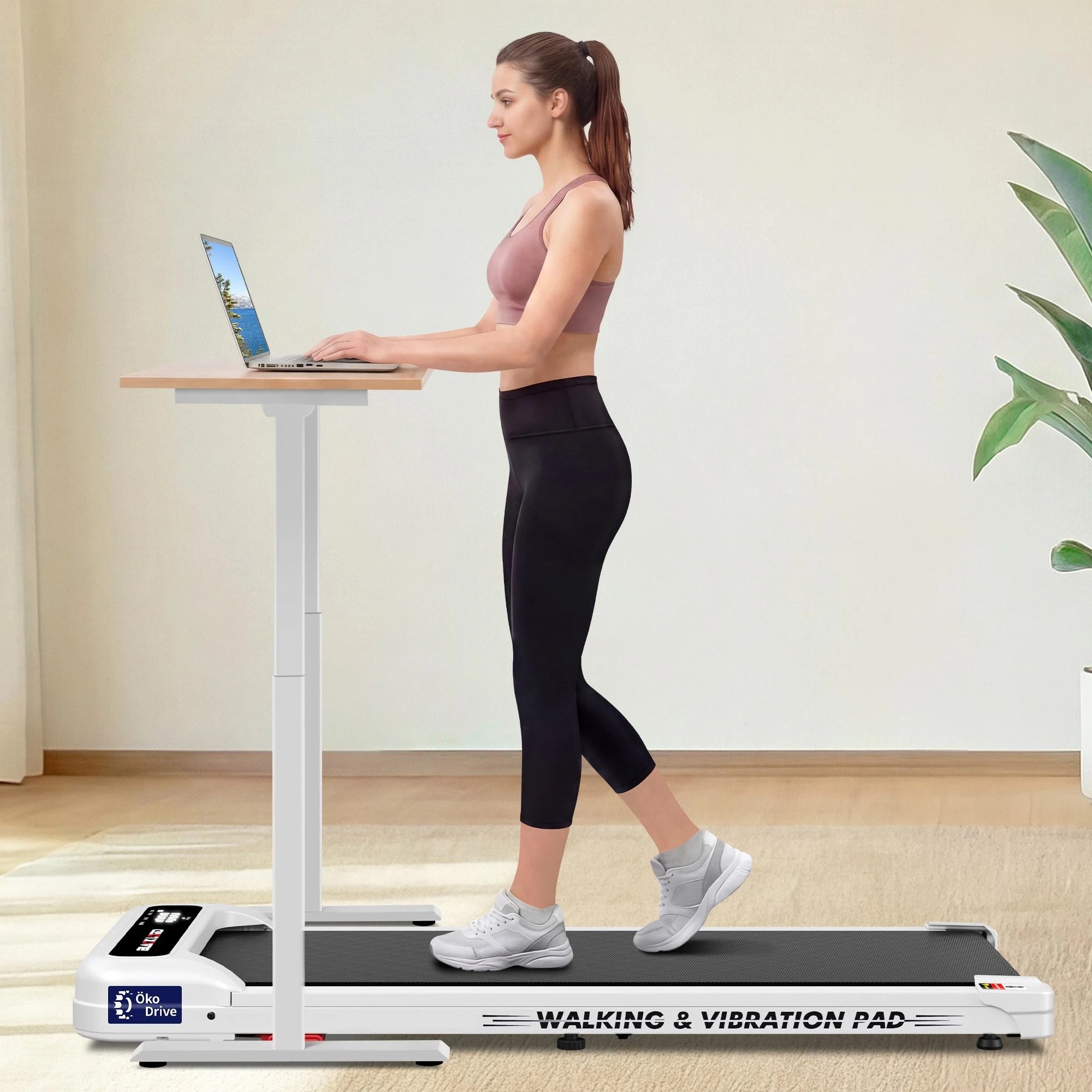8 Black Lord Treadmill 4-in-1 Walking Vibration Pad Incline Magnetic Remote - White, 8 of 9