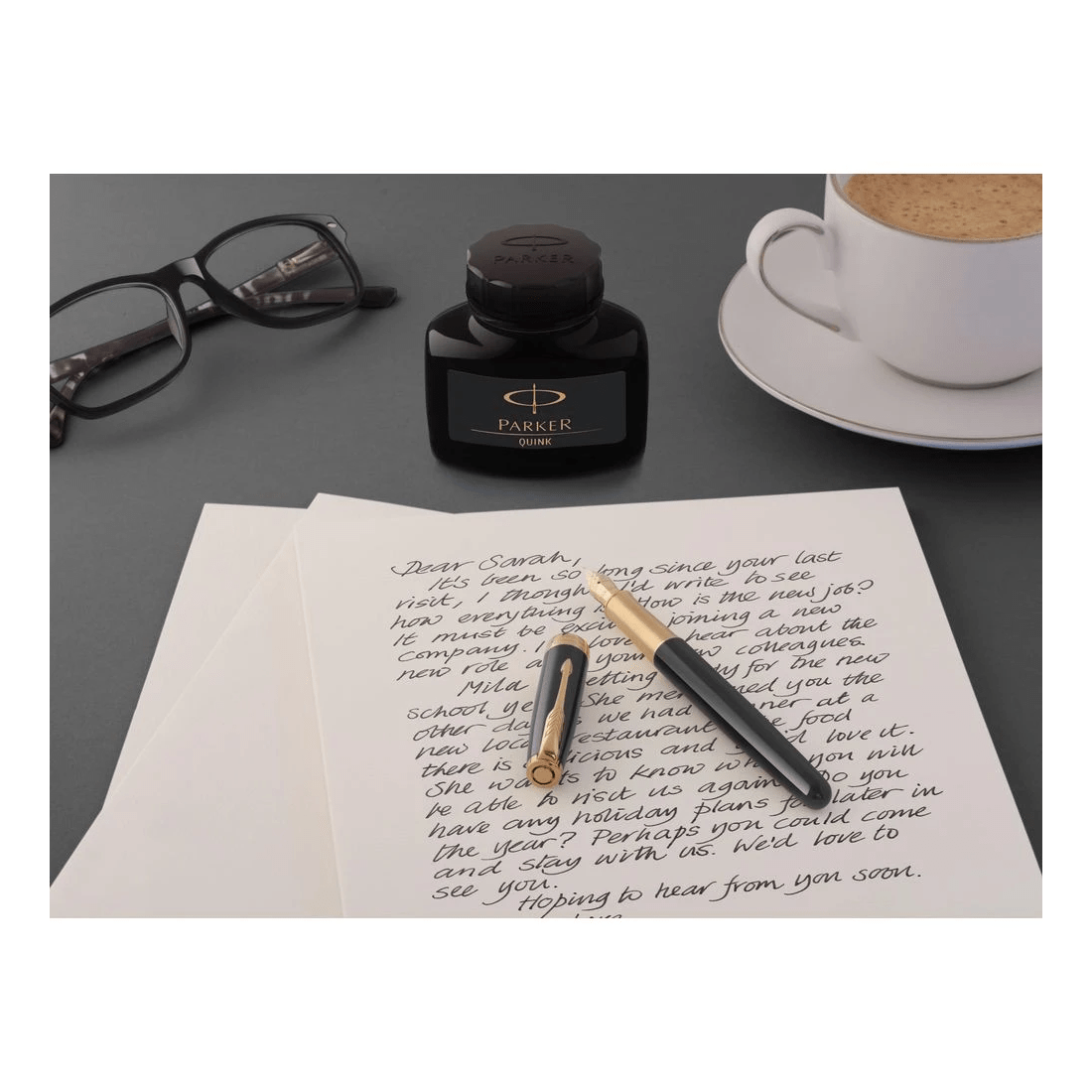 5 Parker Quink Ink Bottle Permanent Black 57 mL, 5 of 7