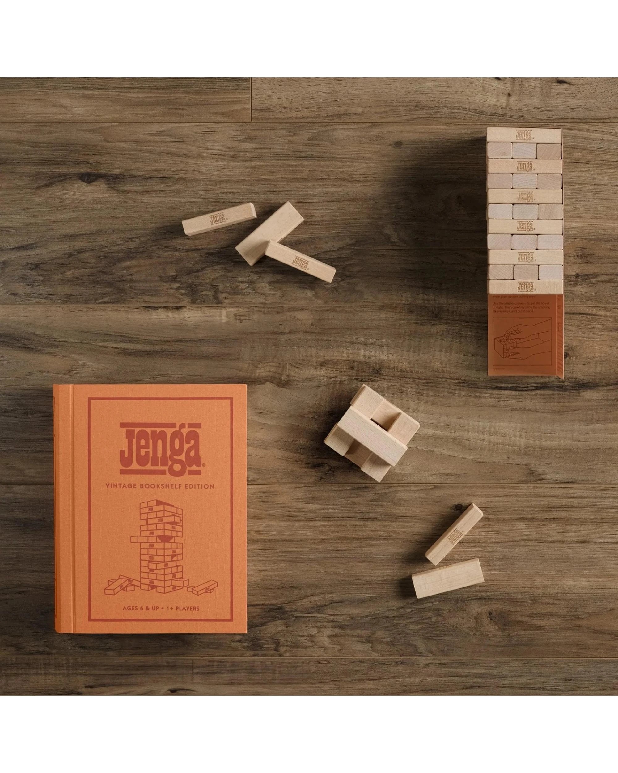 5 Jenga Vintage Bookshelf Edition Board Game, 5 of 6