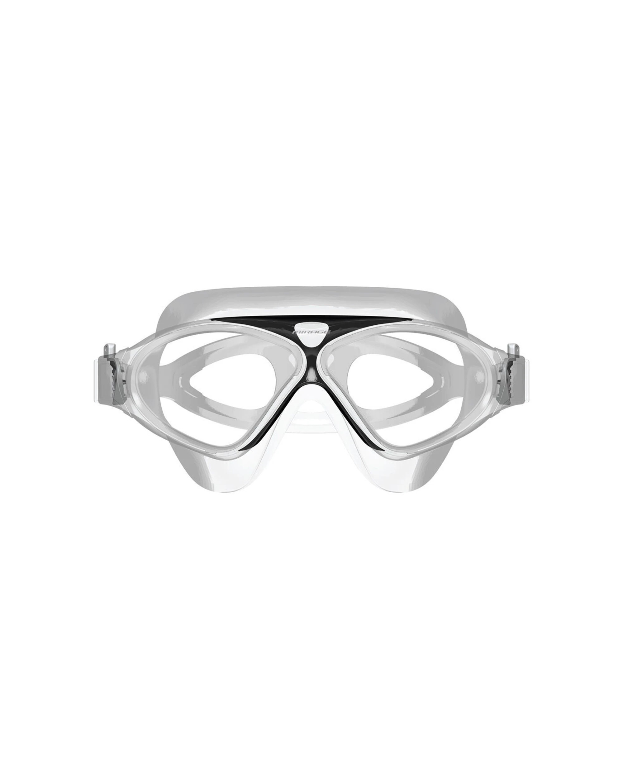 2 Mirage 2pk Adult Lethal Oversized Silicone Swimming Goggles - Black, 2 of 2