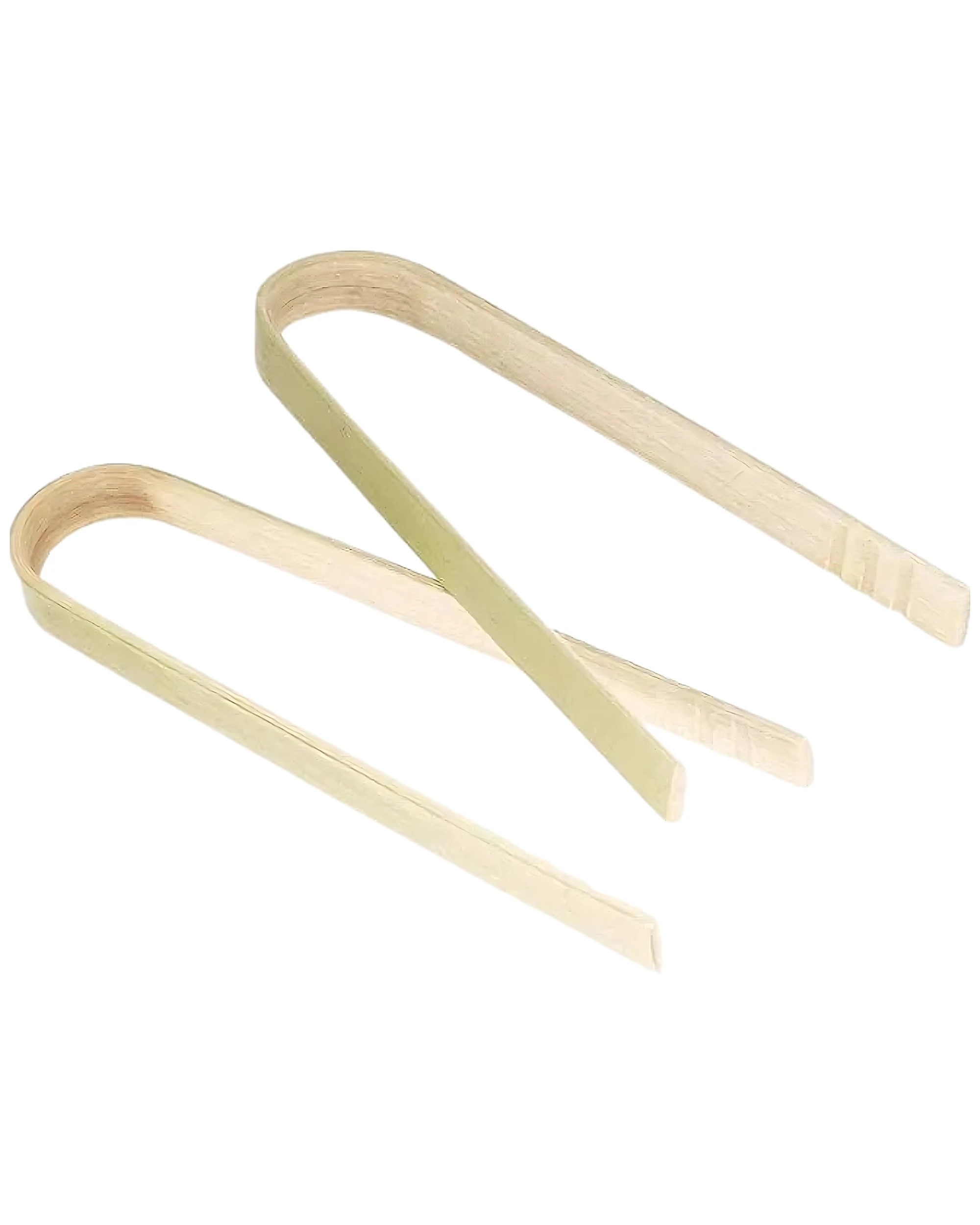 1 Partyrama Mini Bamboo Catering Tongs Pack of 8, 1 of 4