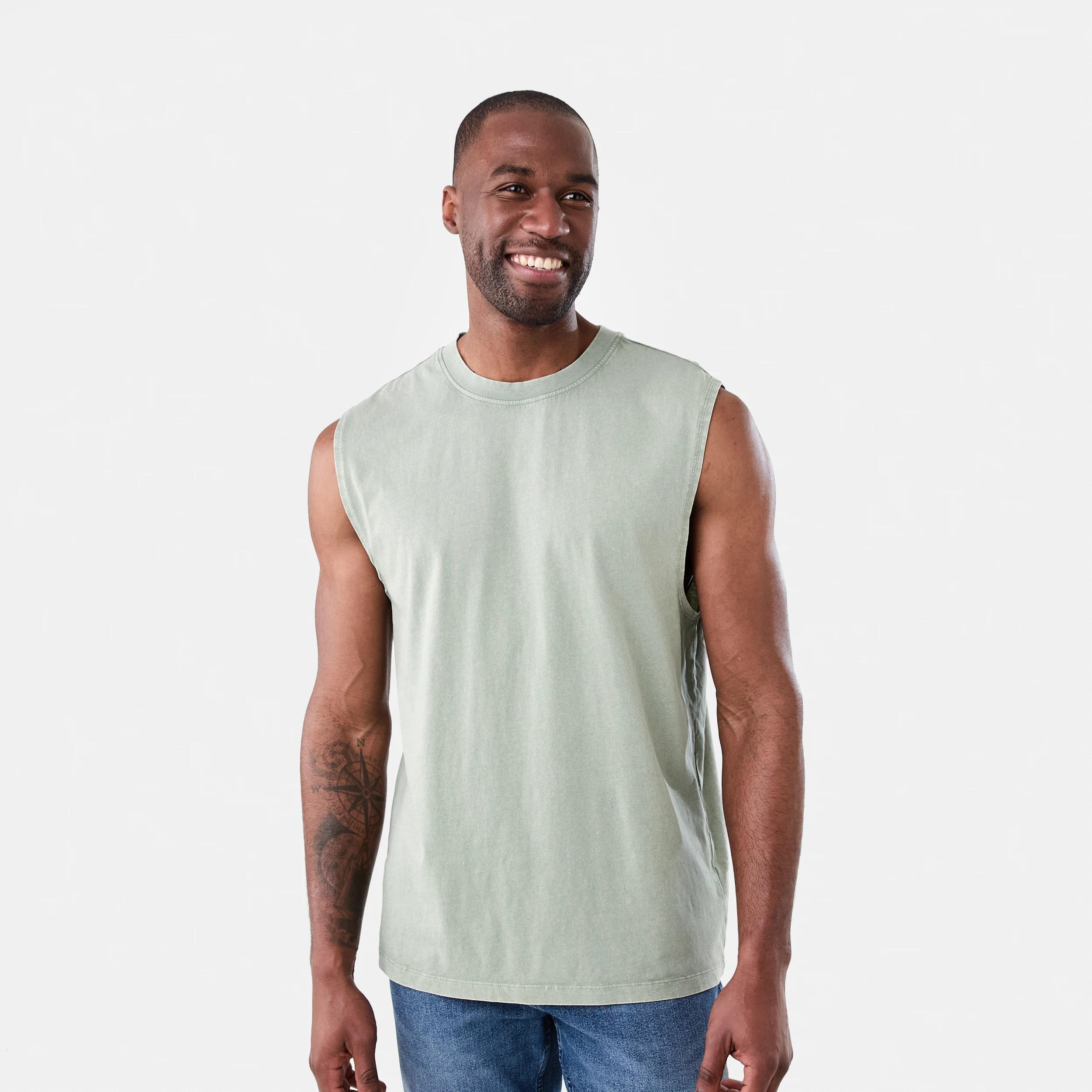 1 Oversized Washed Muscle LILY PAD, 1 of 5