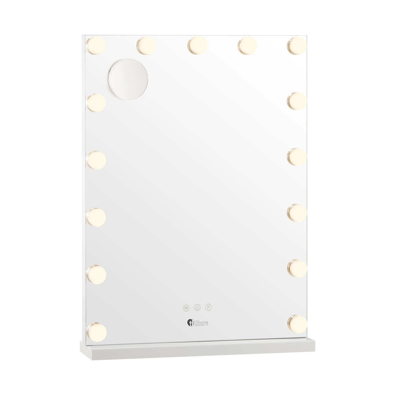 5 Oikiture Led Makeup Mirror Bluetooth Hollywood 61x43cm Vanity Wall Mirrors
 - White, 5 of 7