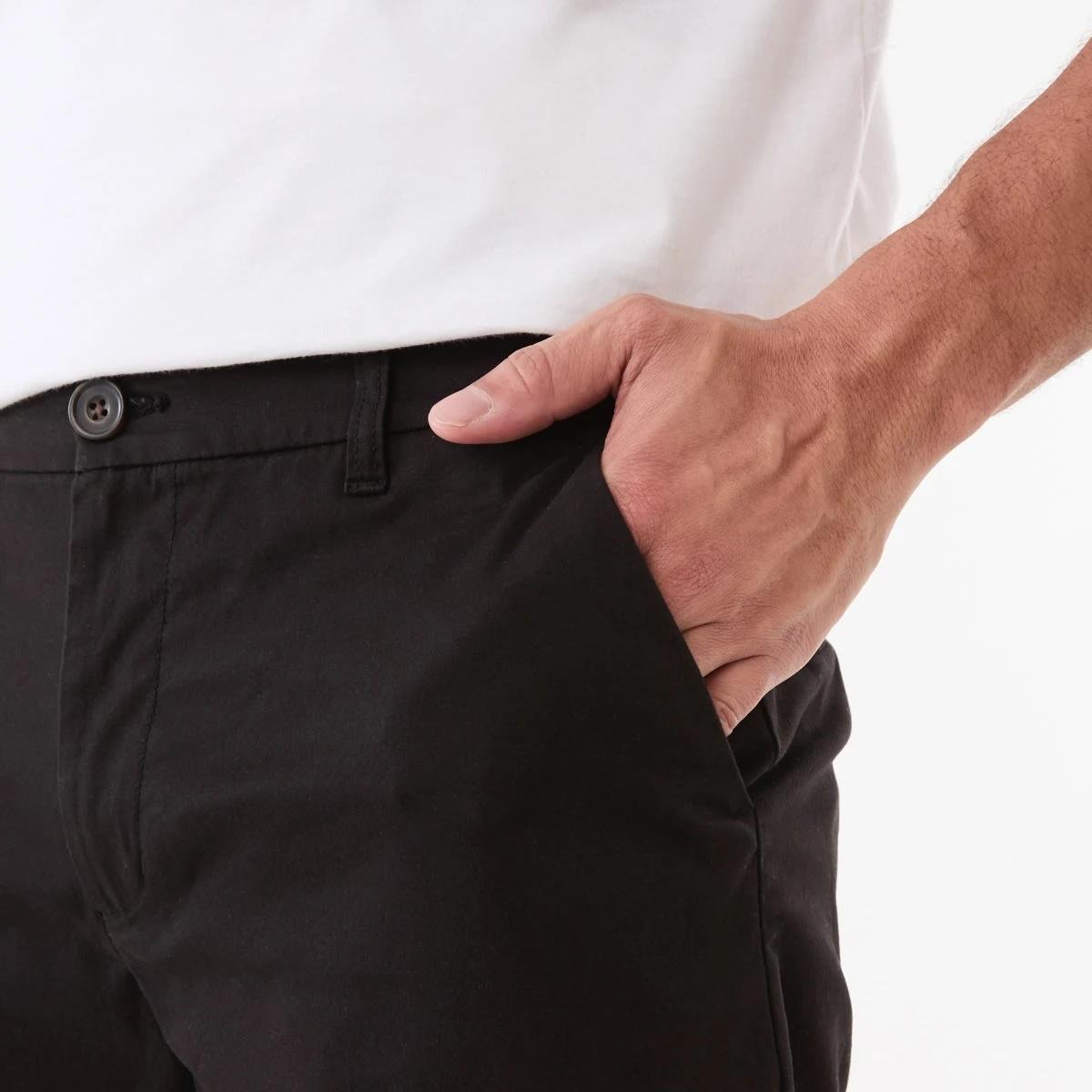 5 Slim Stretch Chino Shorts BLACK, 5 of 5