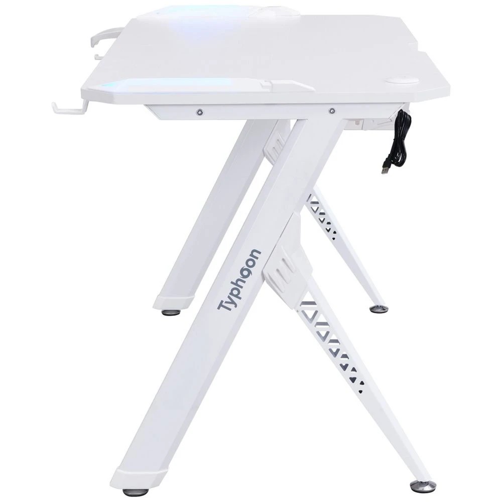 5 Typhoon Viper Gaming Desk 1200mm White Desks, Tables and Workstations, 5 of 10