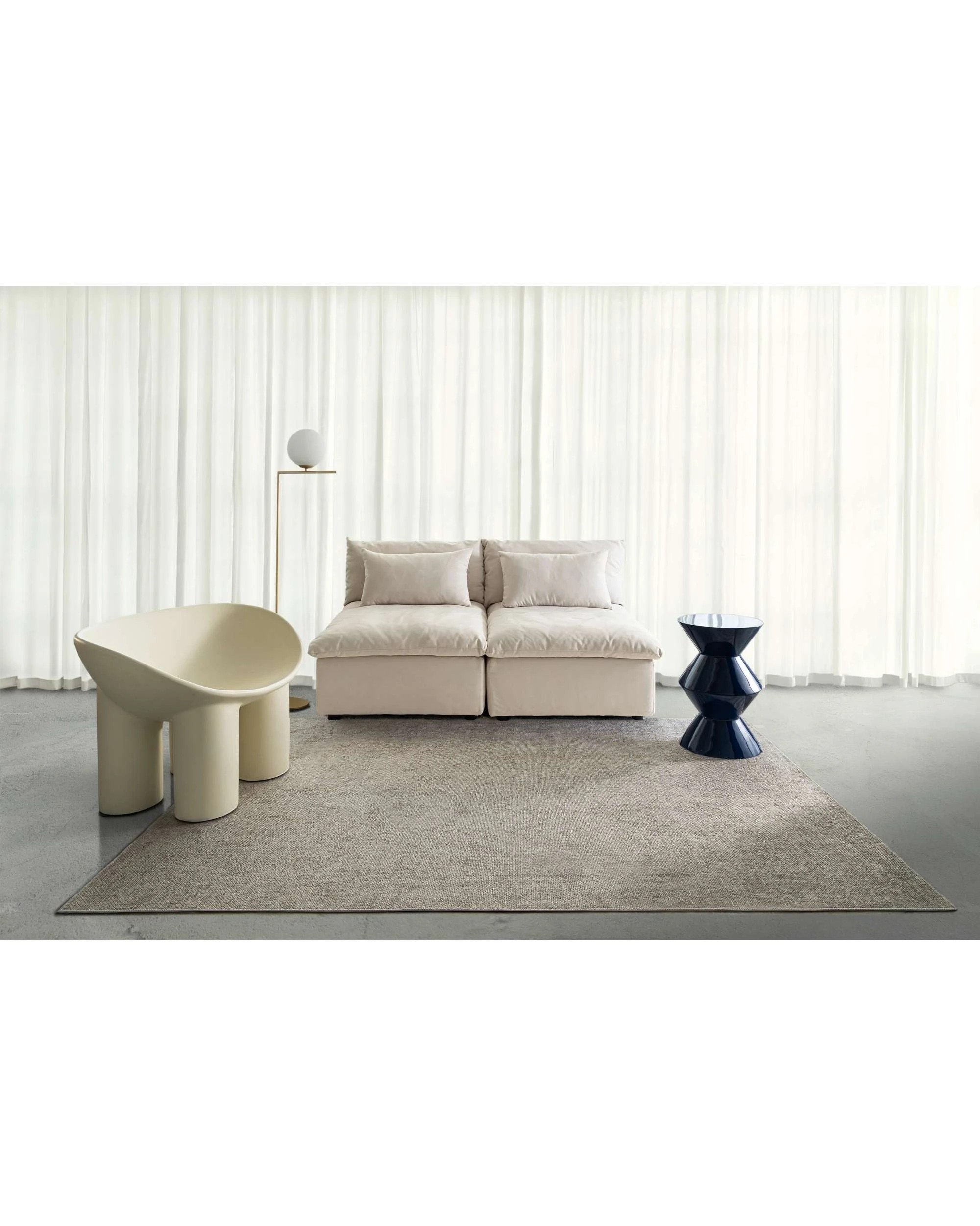 2 Loopsie Leyton Flatweave Washable Rug-330cm x 240cm - Beige, 2 of 8