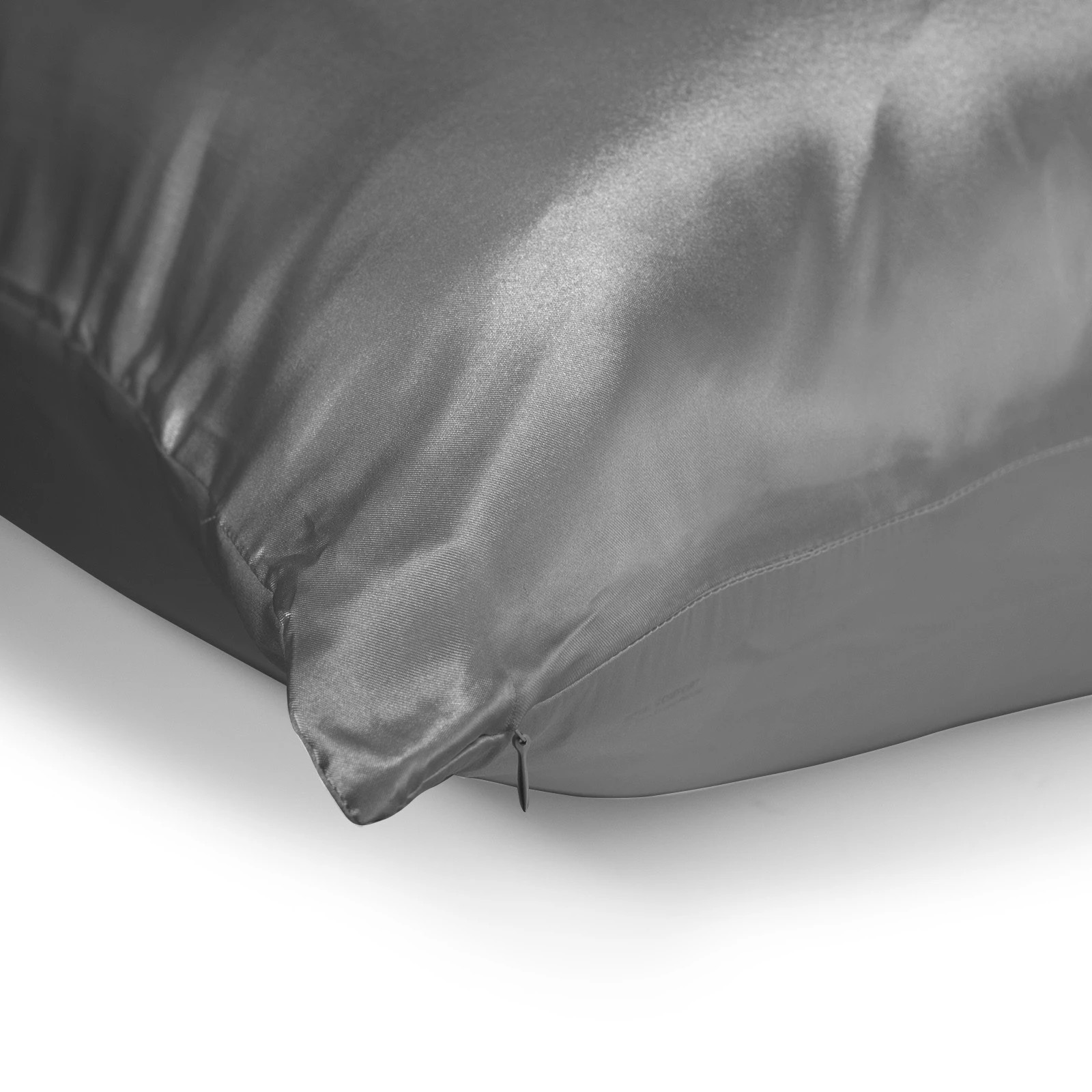 7 Casa Decor Luxury Satin Pillowcase Set With Gift Box Luxury Bedding Twin Pack - Charcoal, 7 of 10