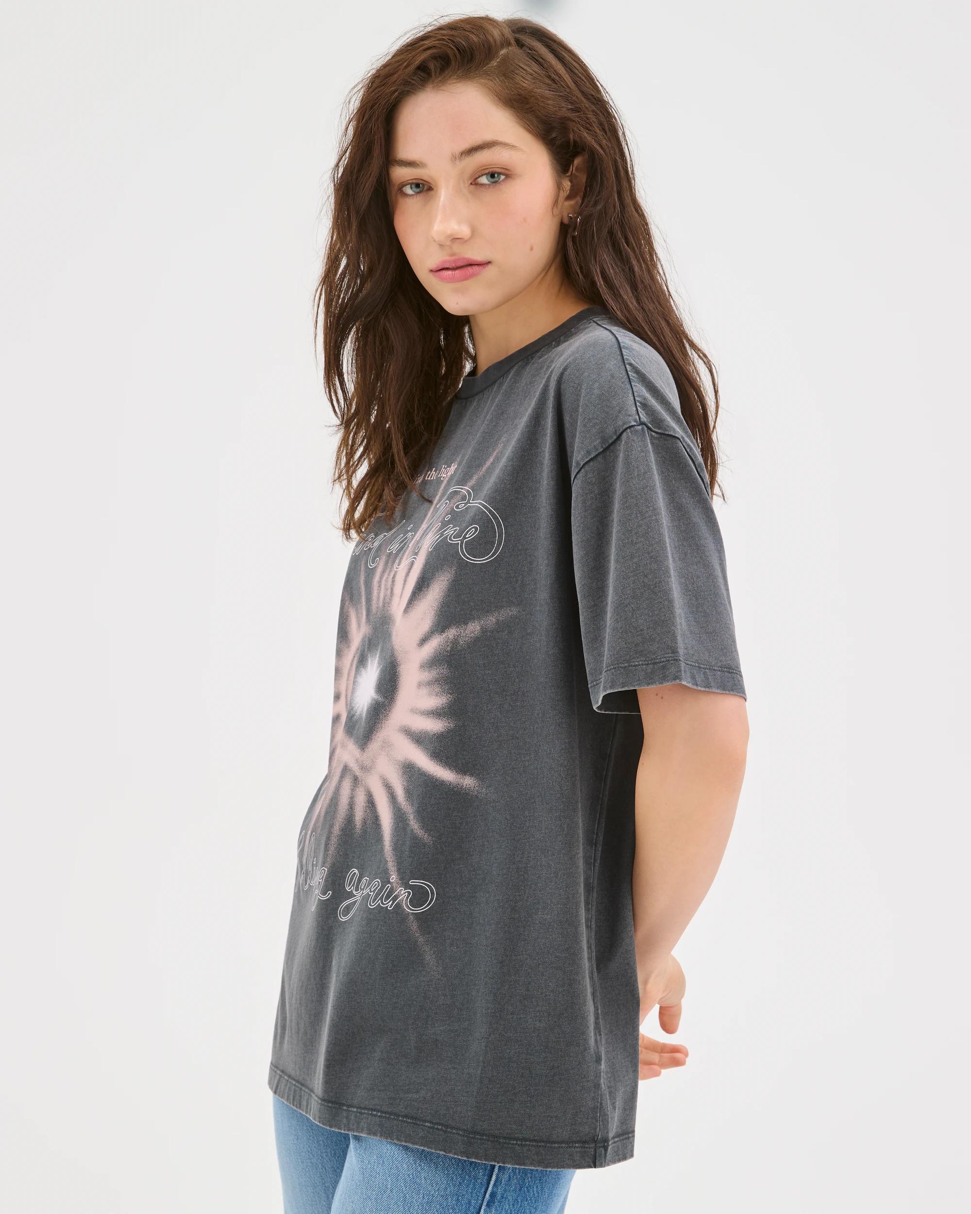5 Lily Loves Australian Cotton Boyfriend T-Shirt FALLING AGAIN, 5 of 7