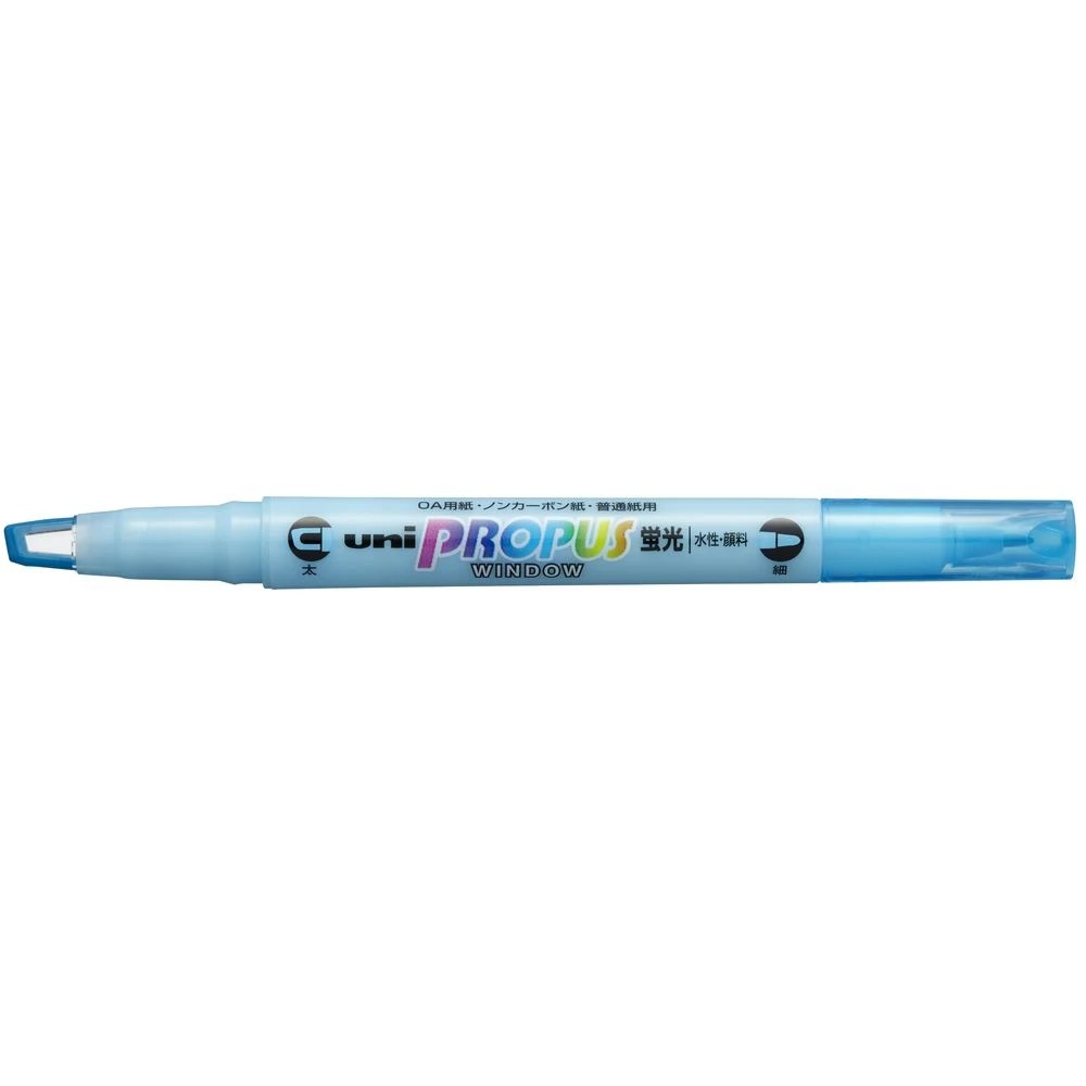 2 Uni Propus Dual Highlighter Light Blue, 2 of 3
