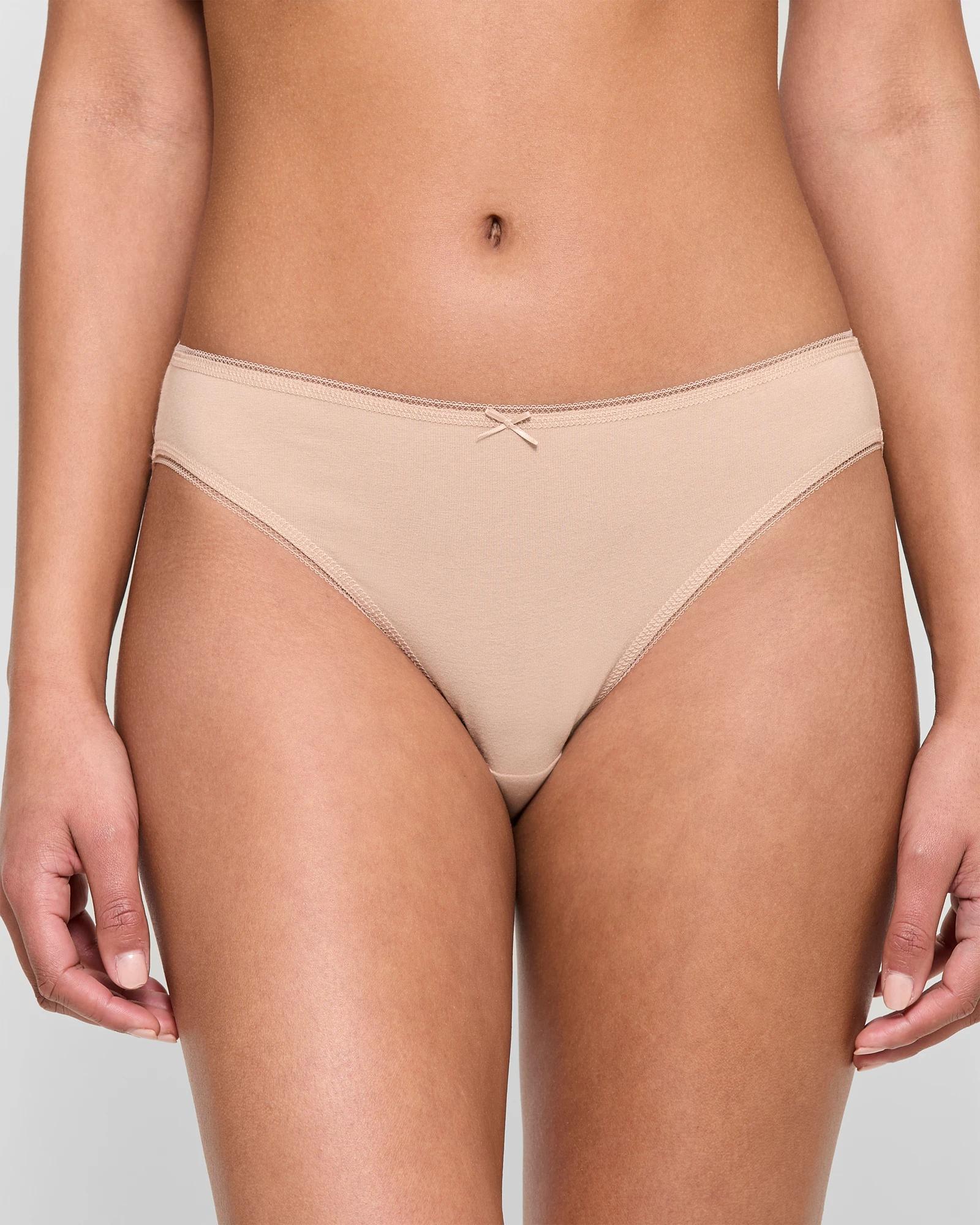 2 Target Woman Women's Cotton/Elastane Bikini Briefs 5 Pack NEUTRAL, 2 of 5