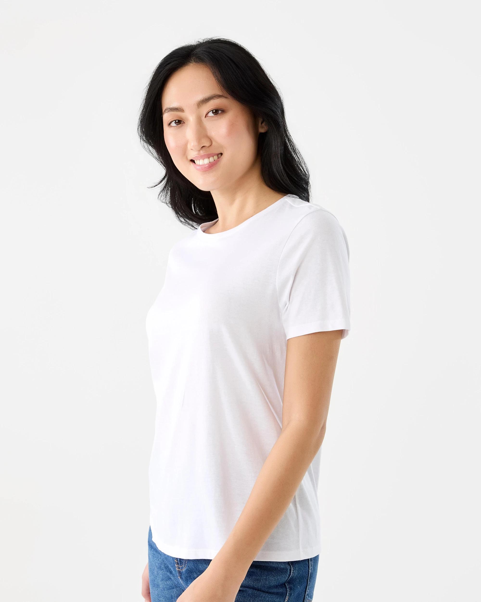 2 Short Sleeve Basic T-shirt White, 2 of 5