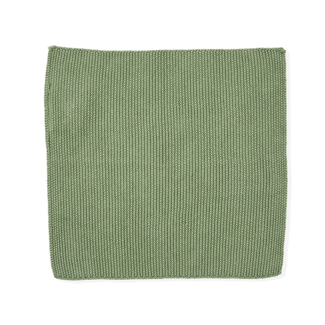 6 Pack of 3 Knitted Dish Cloths - Green, 6 of 6