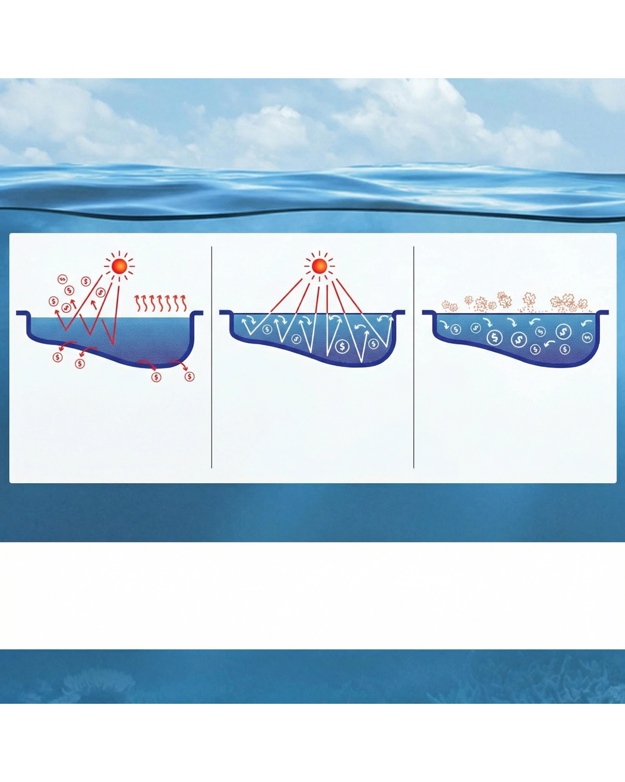 2 HydroActive 400 Micron 9.5m x5m Solar Swimming Pool Cover - Blue, 2 of 5