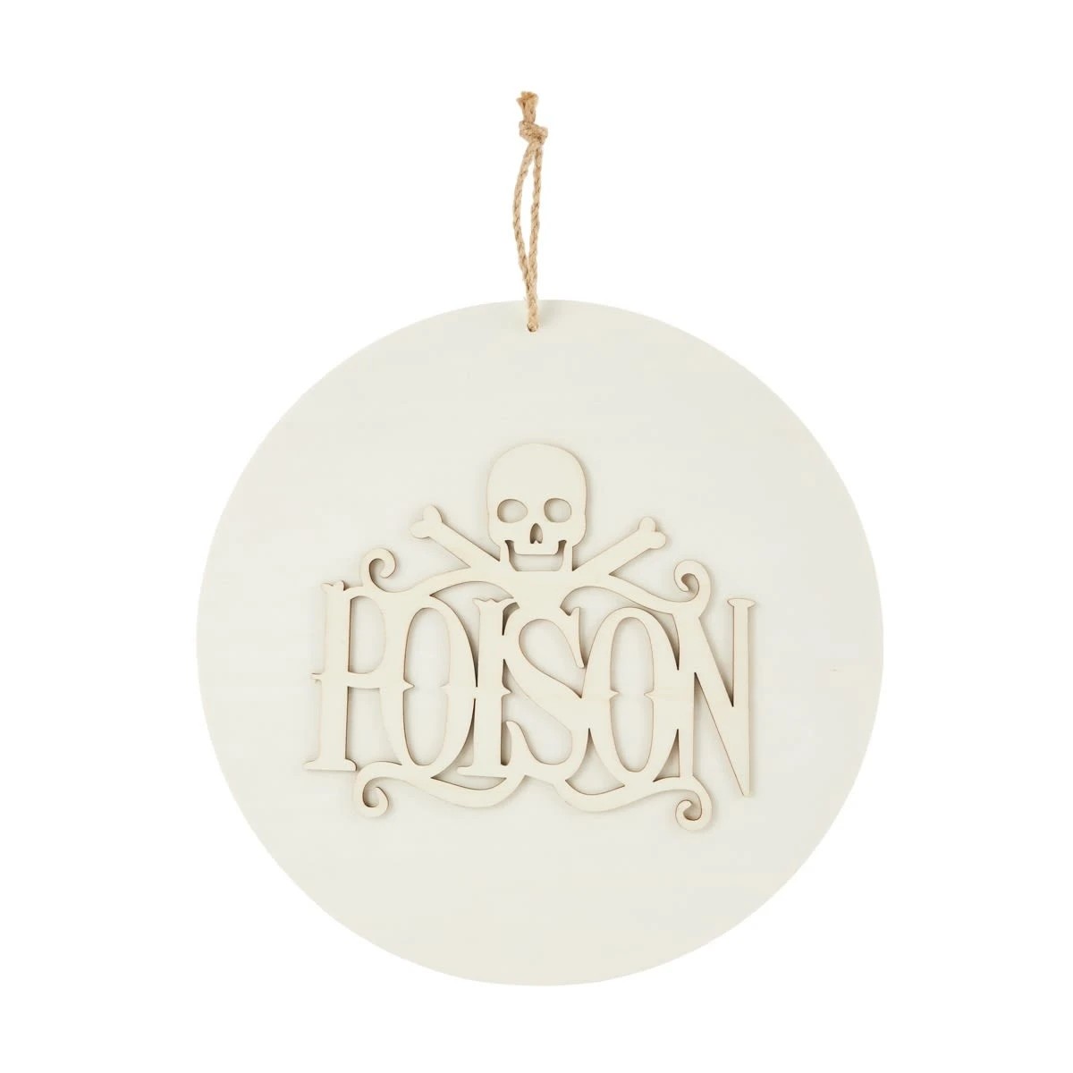 1 Halloween Craft Wood Blank - Poison Sign, 1 of 3