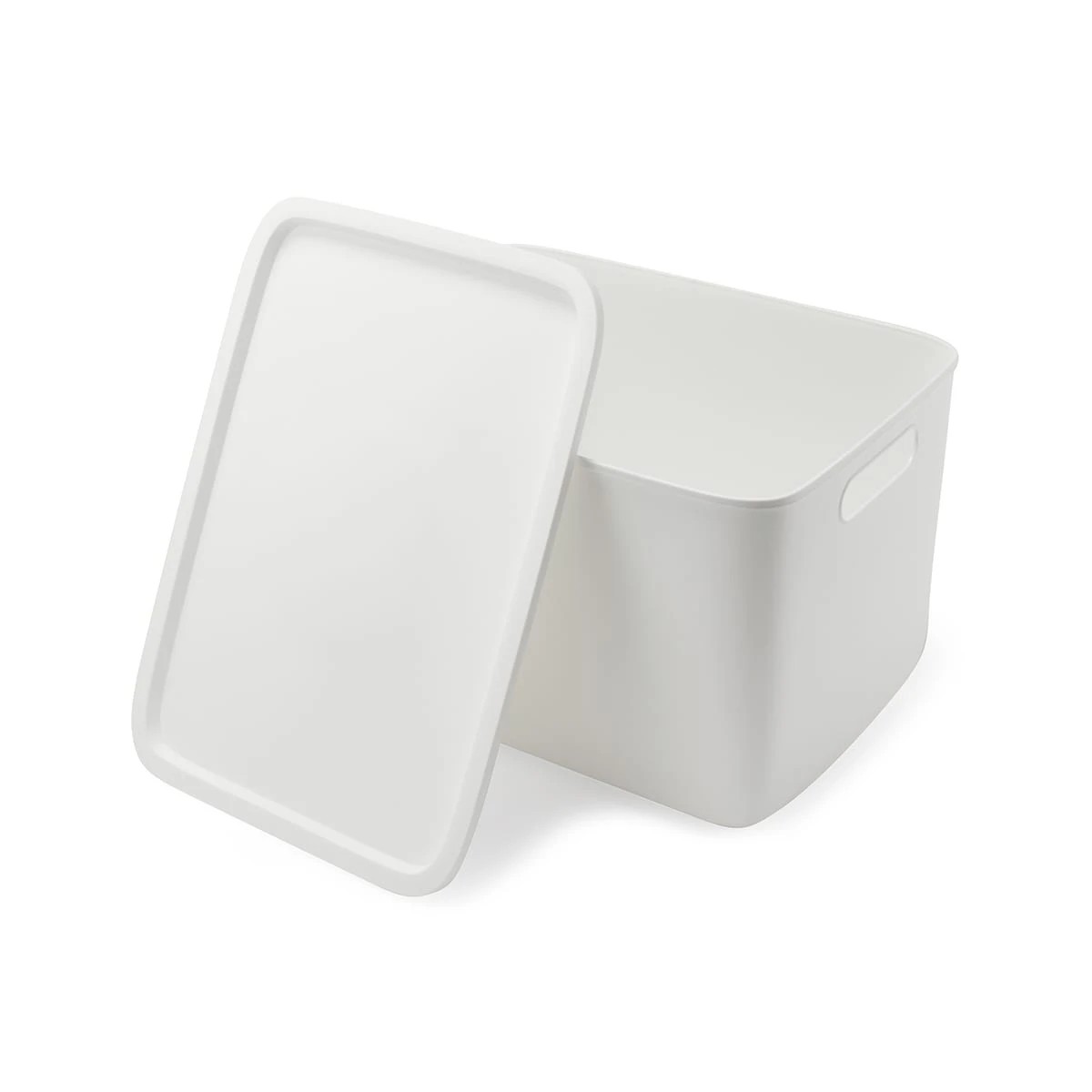 7 Storage Tub with Handle - Large, White, 7 of 10