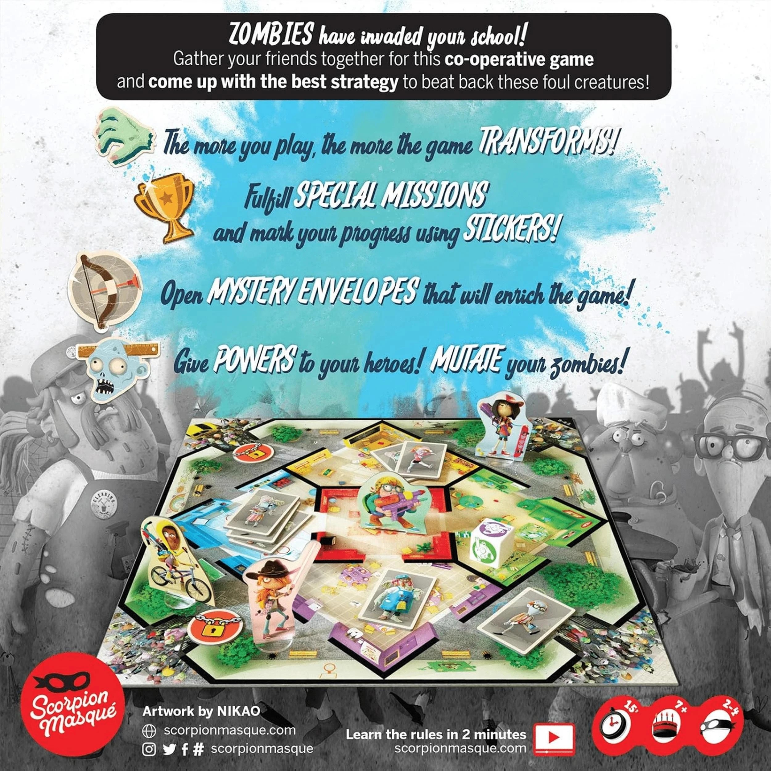 2 Zombie Kidz Evolution Board Game, 2 of 4