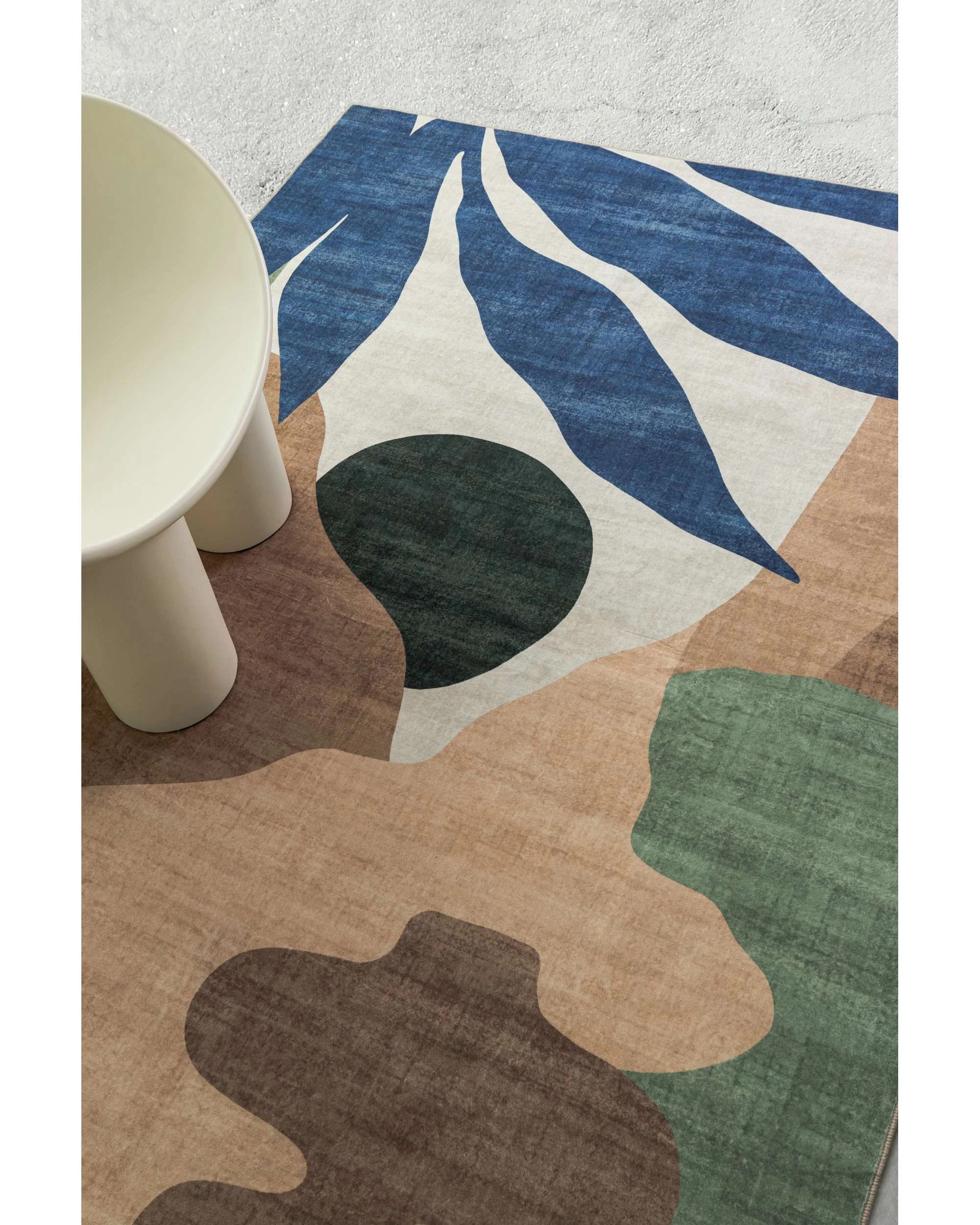 3 Loopsie Moreira Printed Washable Rug-220cm x 150cm - Brown, 3 of 8