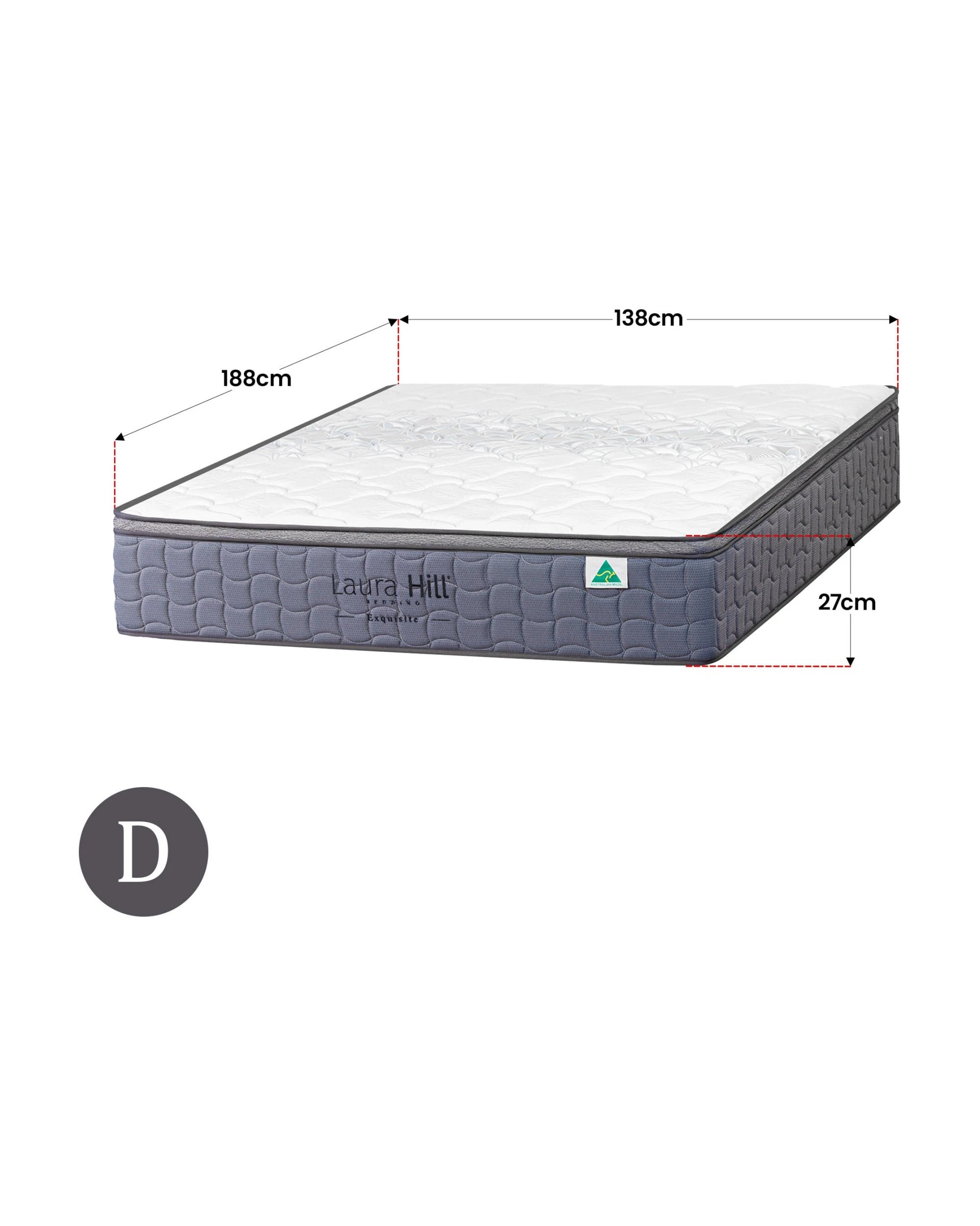 3 Laura Hill Exquisite Australian Made Double Premium Mattress - Double Bed, 3 of 5