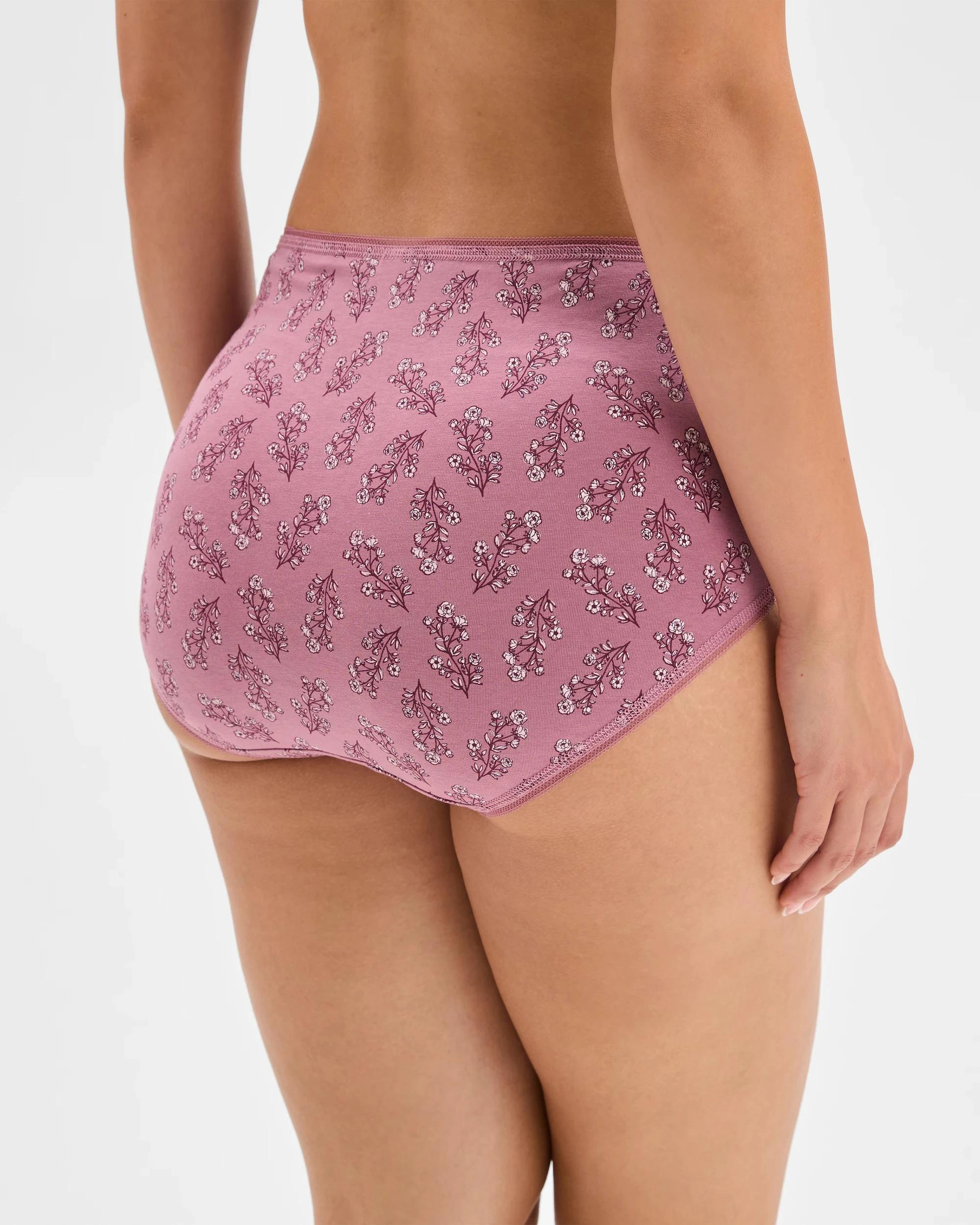 4 Target Woman Cotton/Elastane 5 Pack Full Briefs BOHO BLOOM, 4 of 5