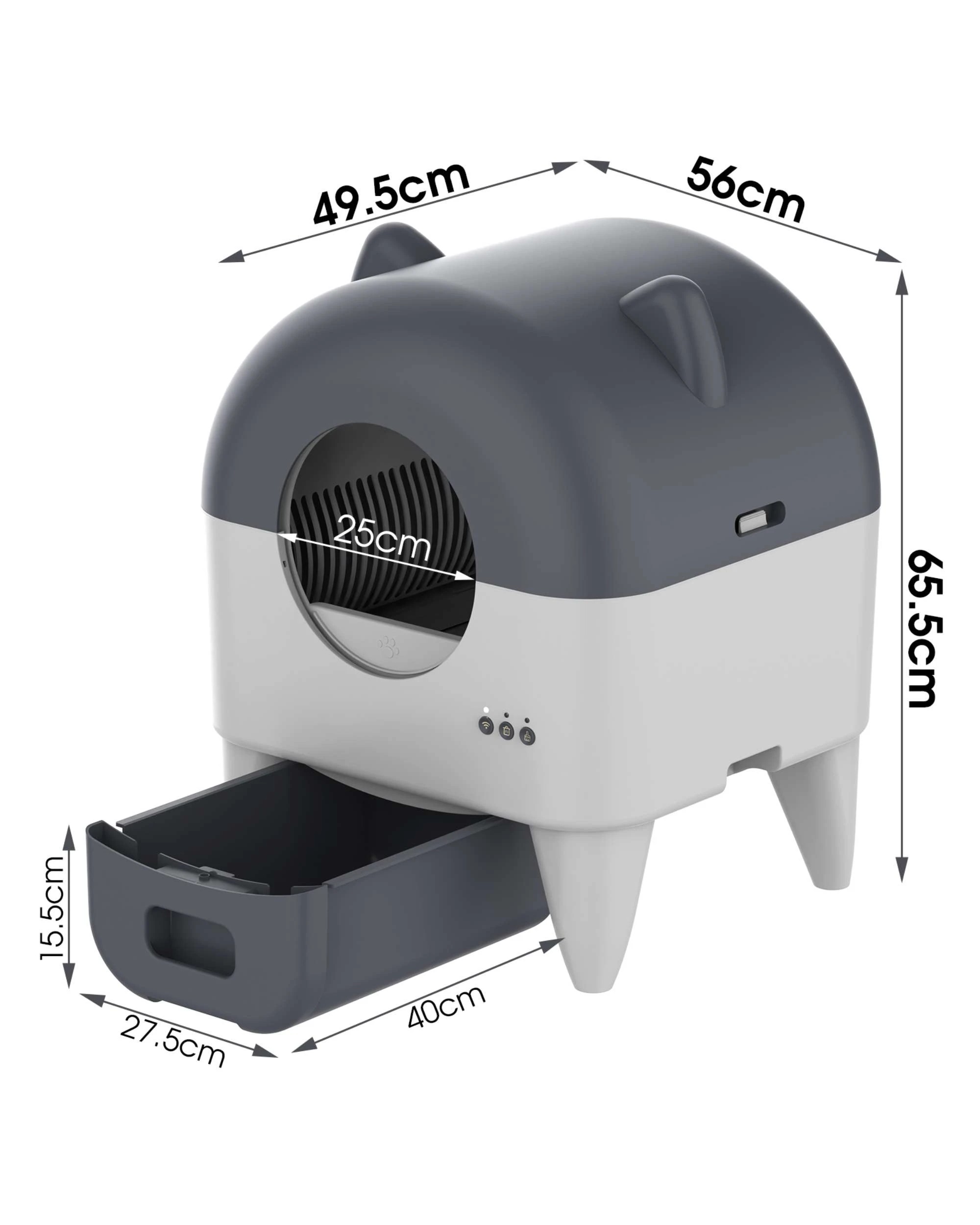 9 Advwin Automatic Cat Litter Box 90L Self Cleaning, 9 of 9