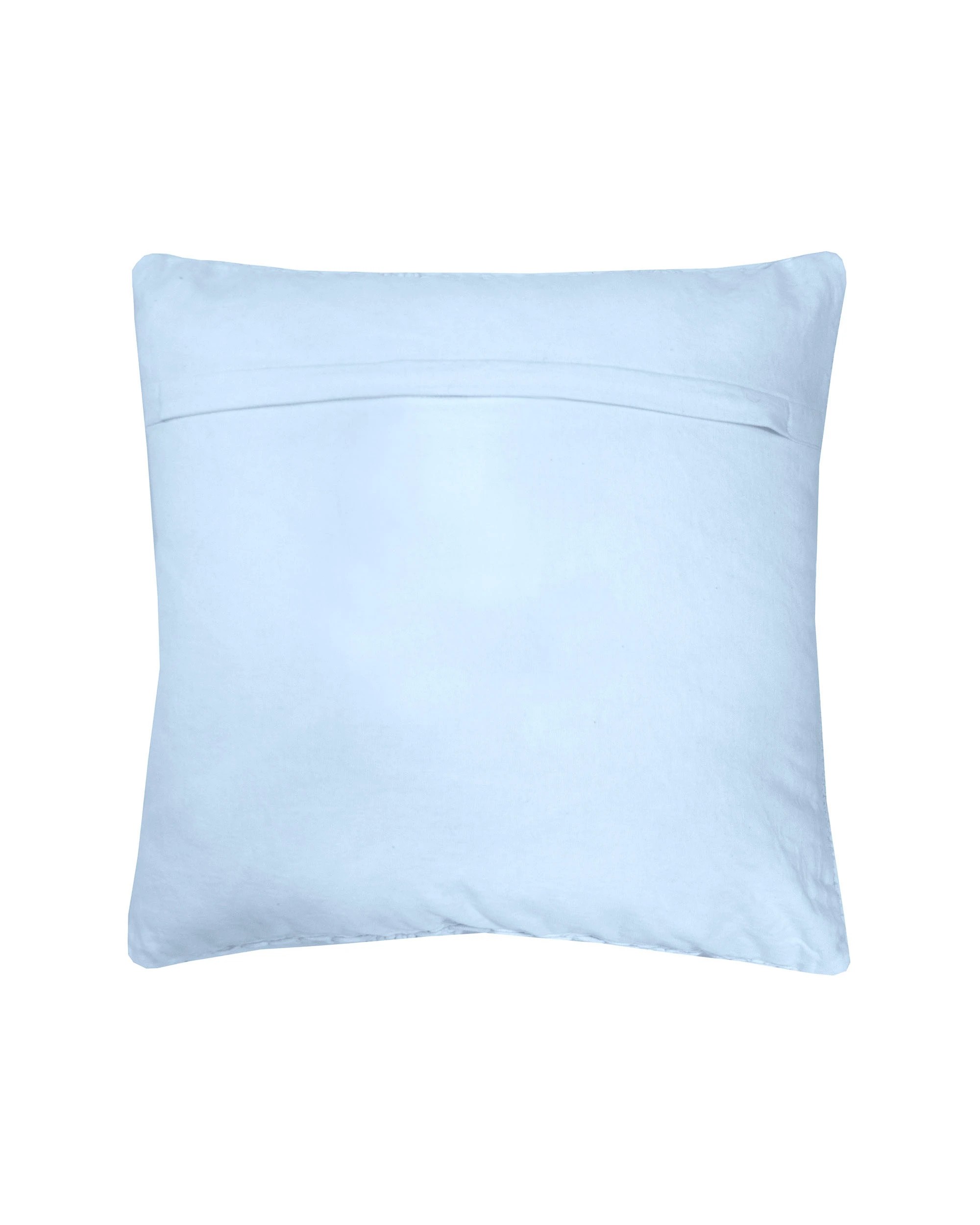 3 Bambury Anka Cotton Macrame Square Cushion - Blue, 3 of 4