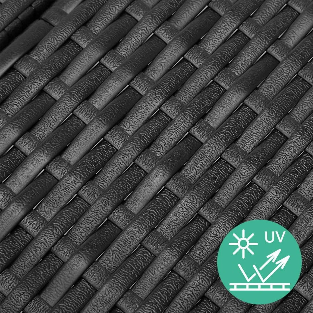 8 Gardeon 2PC Sun Lounge - Black, 8 of 8