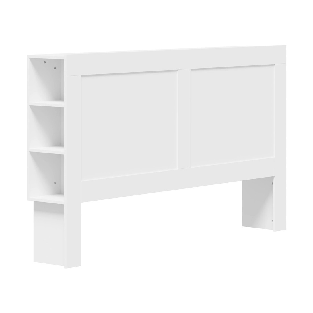 8 Oikiture Headboard Bed Head King Size Bedhead With Storage Shelves
 - White, 8 of 10
