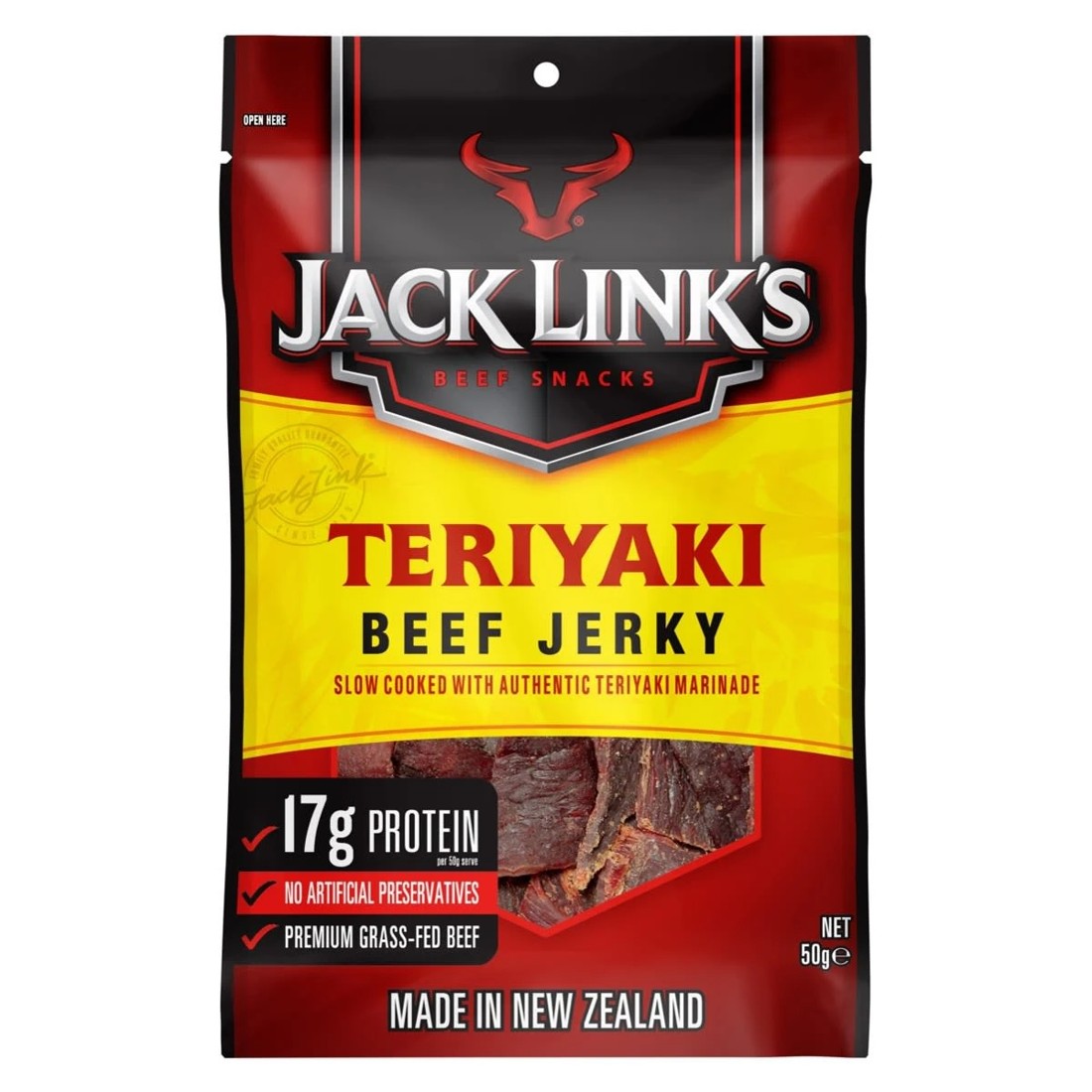 1 Jack Link's Beef Snacks Teriyaki Beef Jerky 50g, 1 of 1