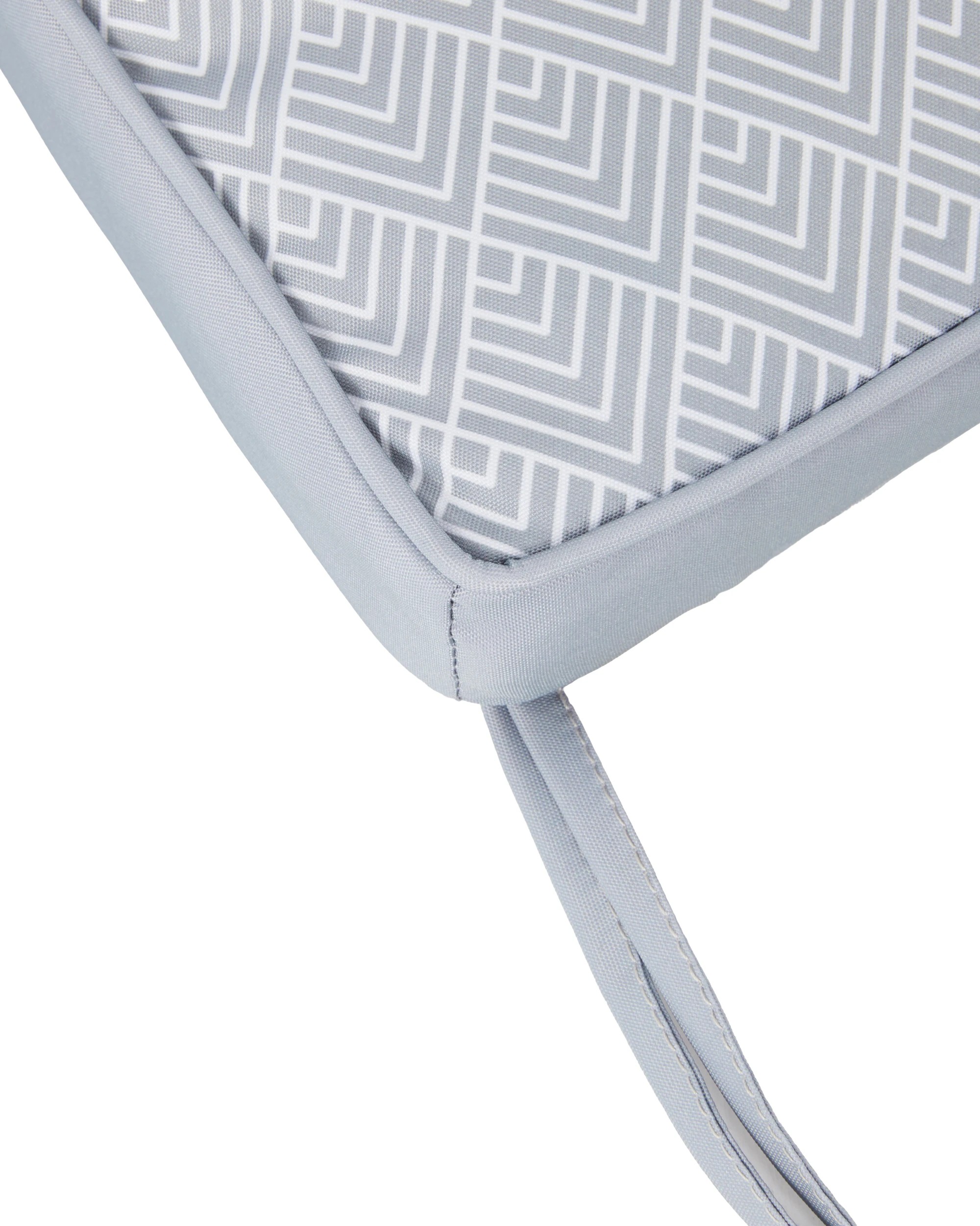 4 Geometric Chair Outdoor Pad - Grey, 4 of 4