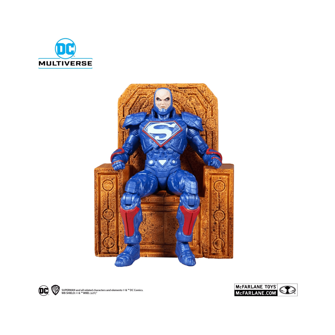 3 McFarlane Toys DC Multiverse Justice League The Darkseid War Lex Luthor Power Suit 7 inch Action Figure, 3 of 6